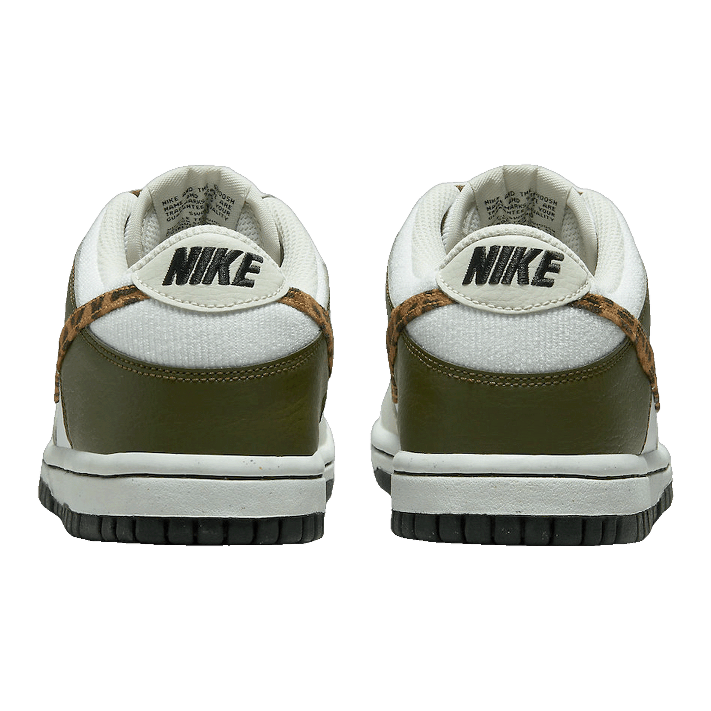 Nike Dunk Low Olive Leopard (GS) Back DX9282-100