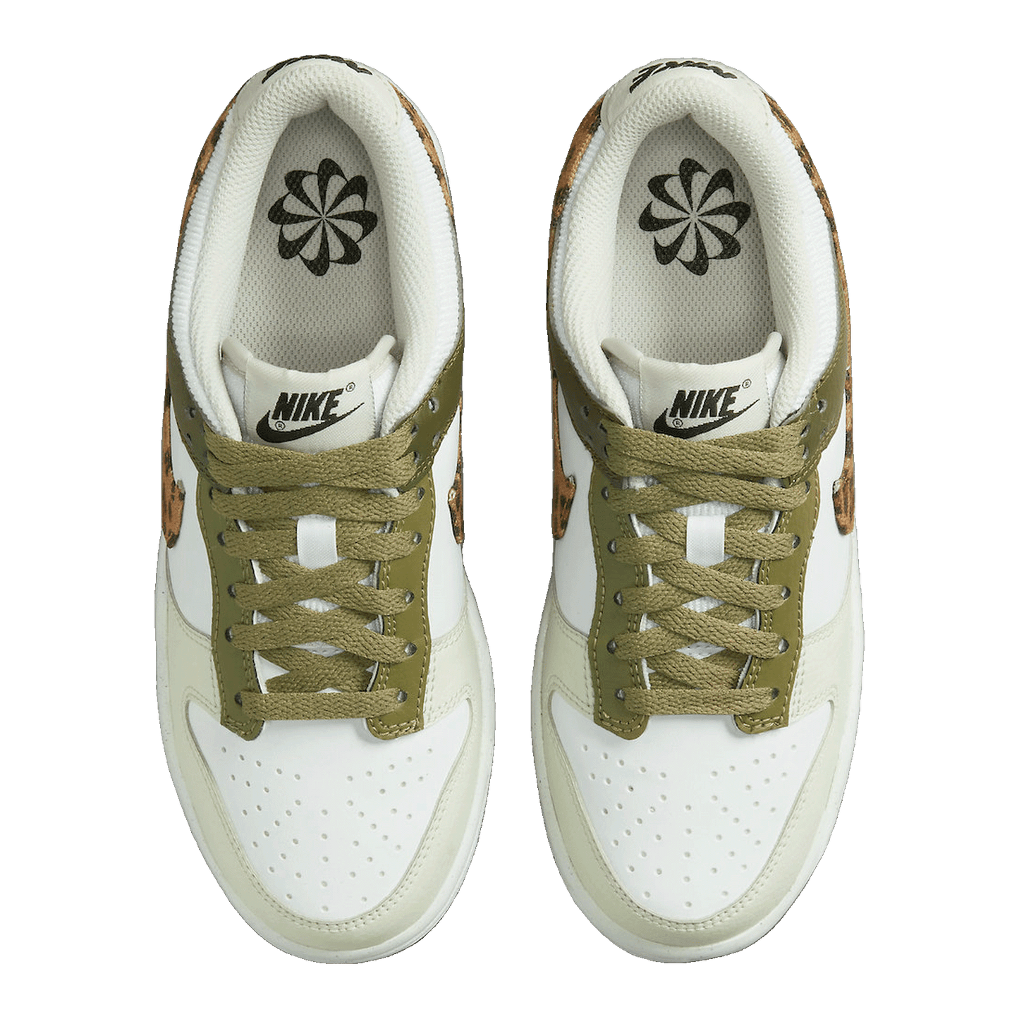 Nike Dunk Low Olive Leopard (GS) Oben DX9282-100