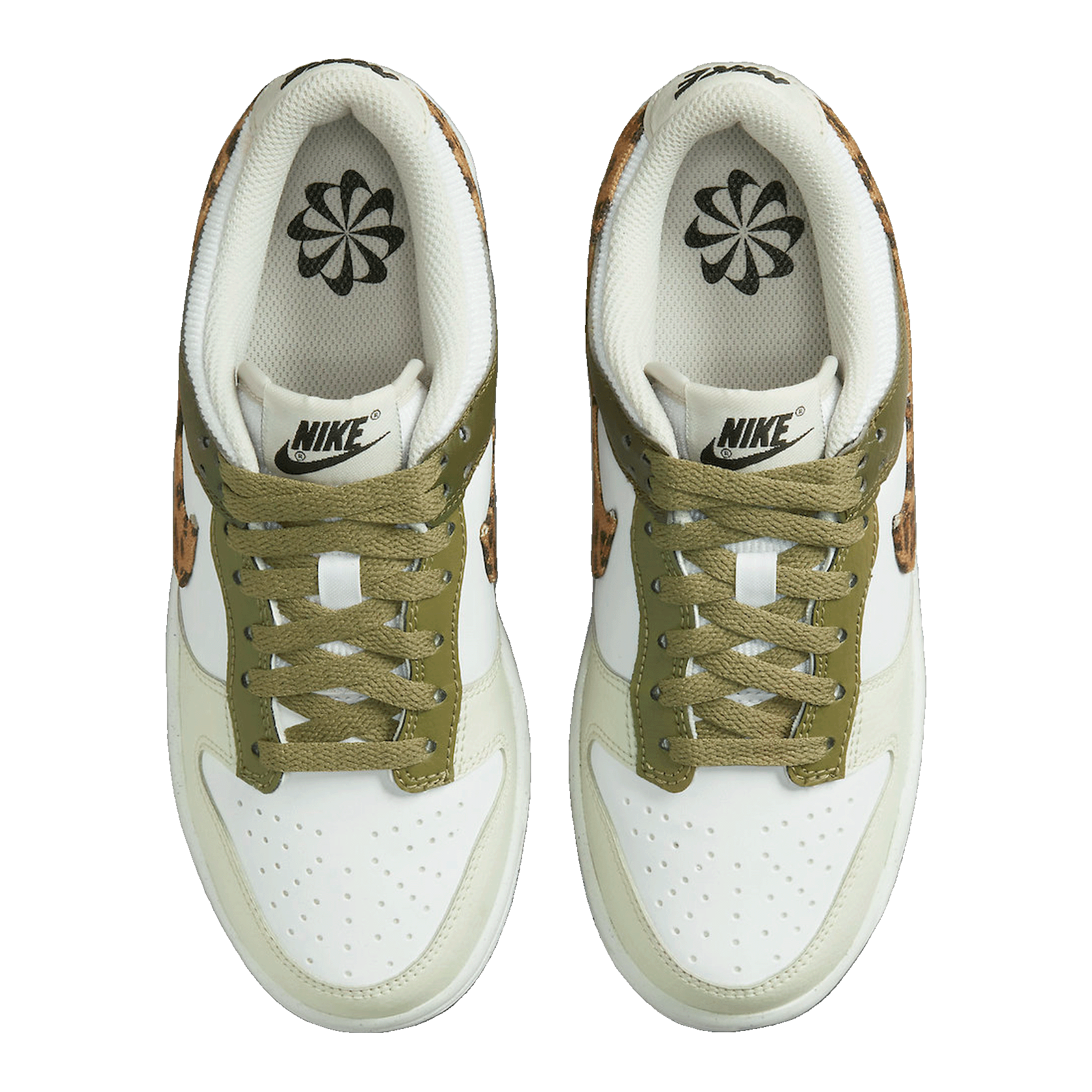 Nike Dunk Low Olive Leopard (GS) Oben DX9282-100
