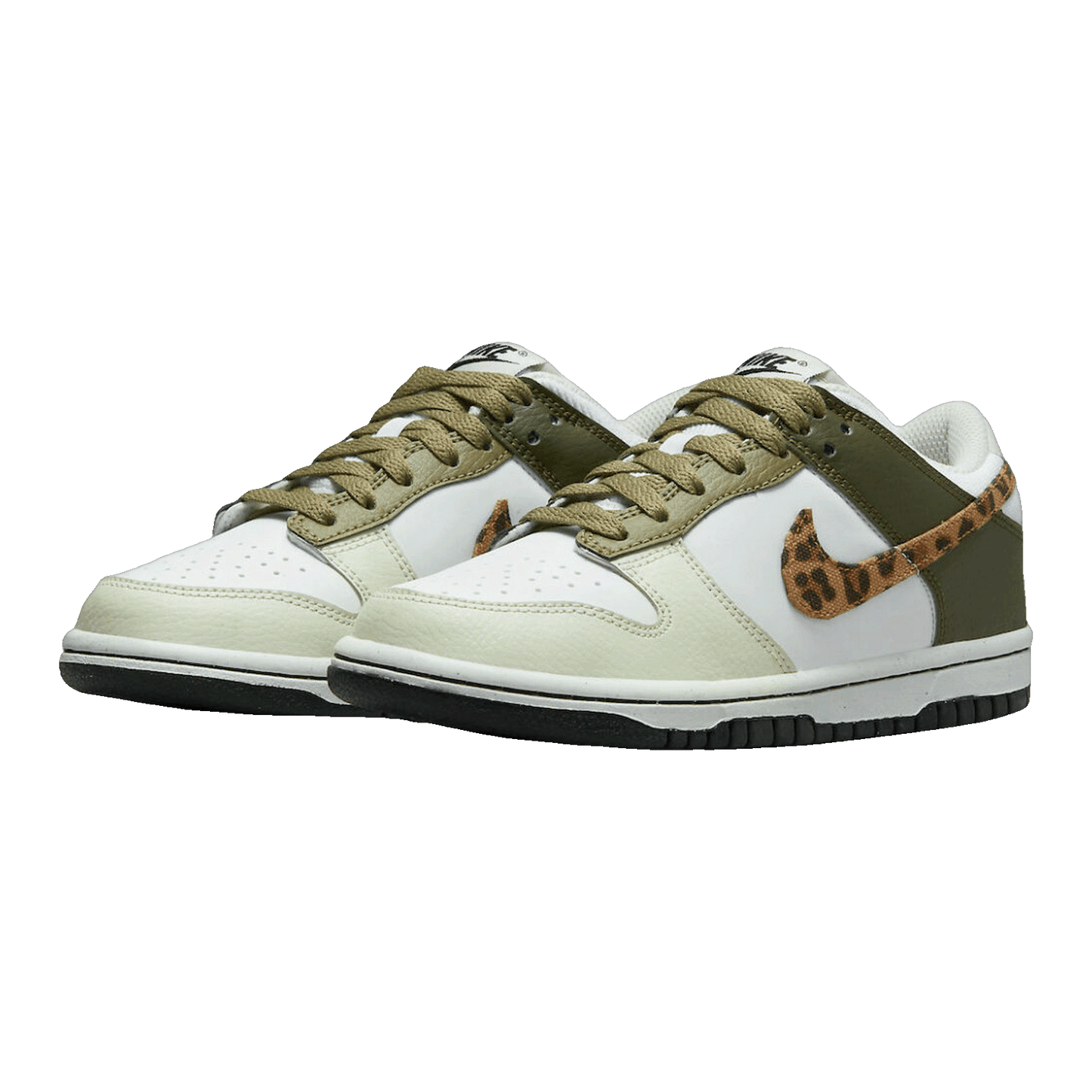 Nike Dunk Low Olive Leopard (GS) Side DX9282-100