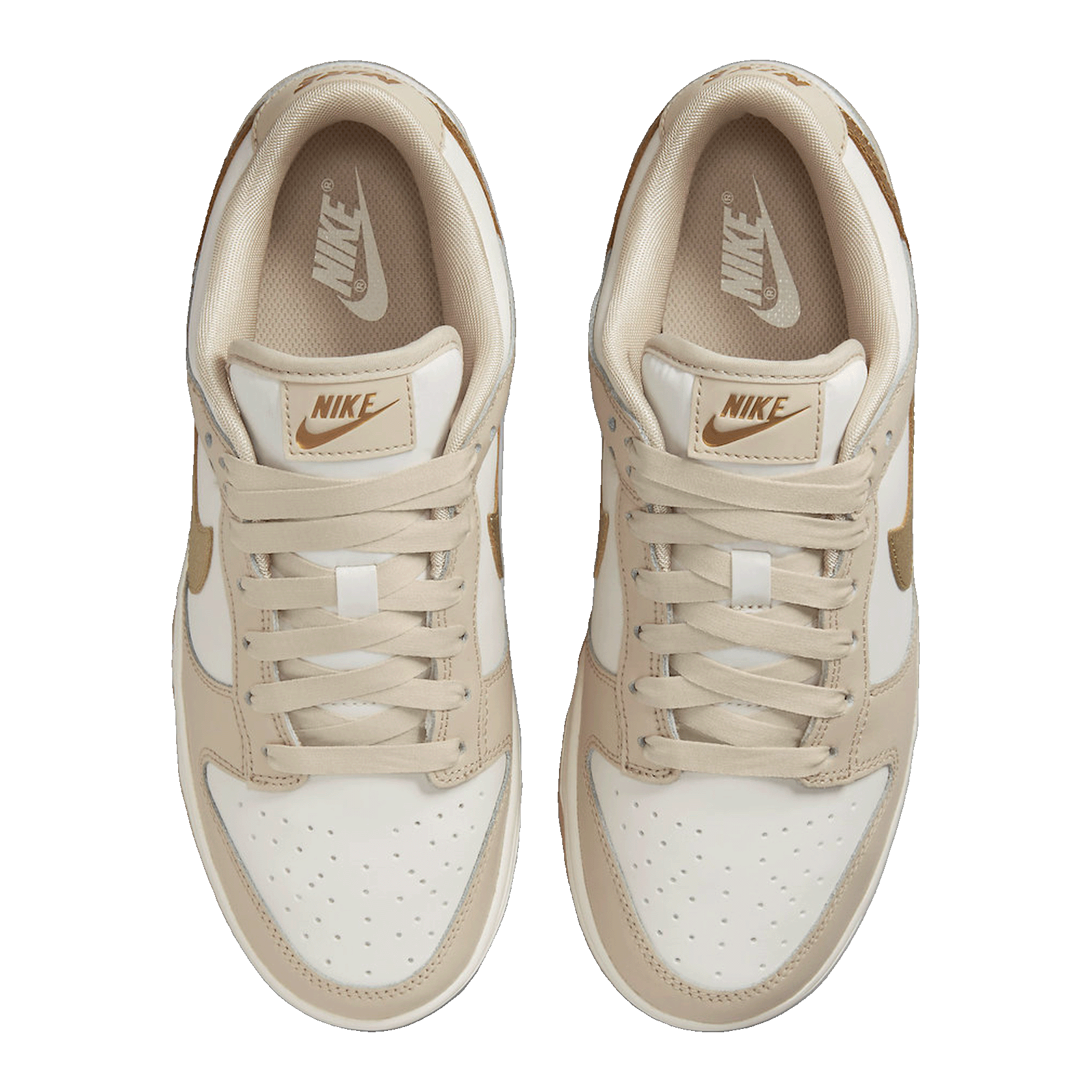 Nike Dunk Low Phantom Metallic Gold (W) Oben DX5930-001