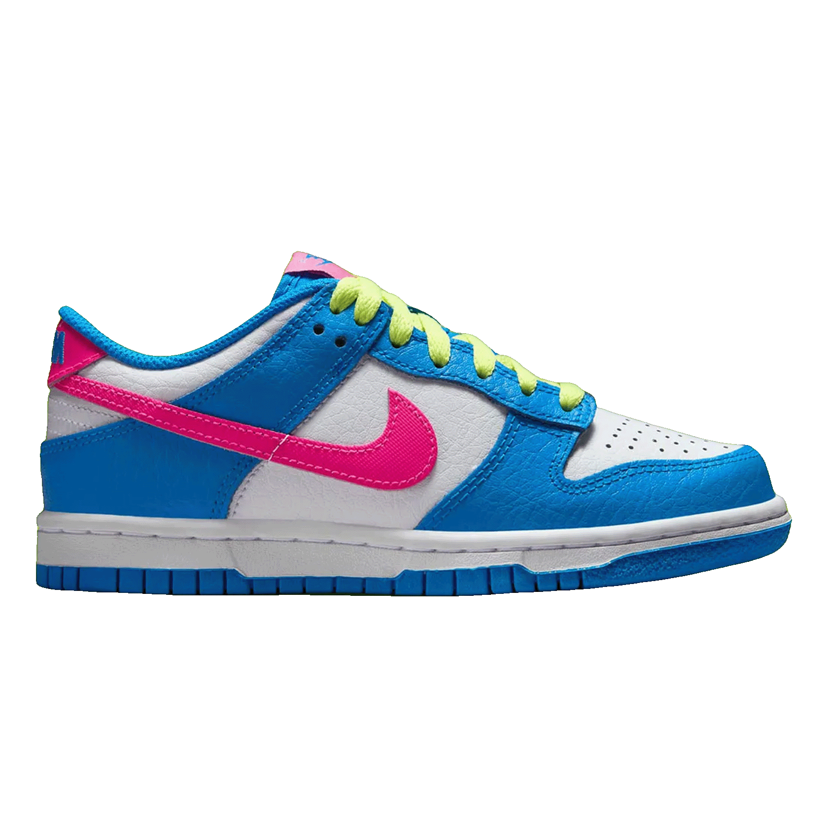 Nike Dunk Low Photo Blue White Light Lemon Twist Hyper Pink (GS) IB7747-406