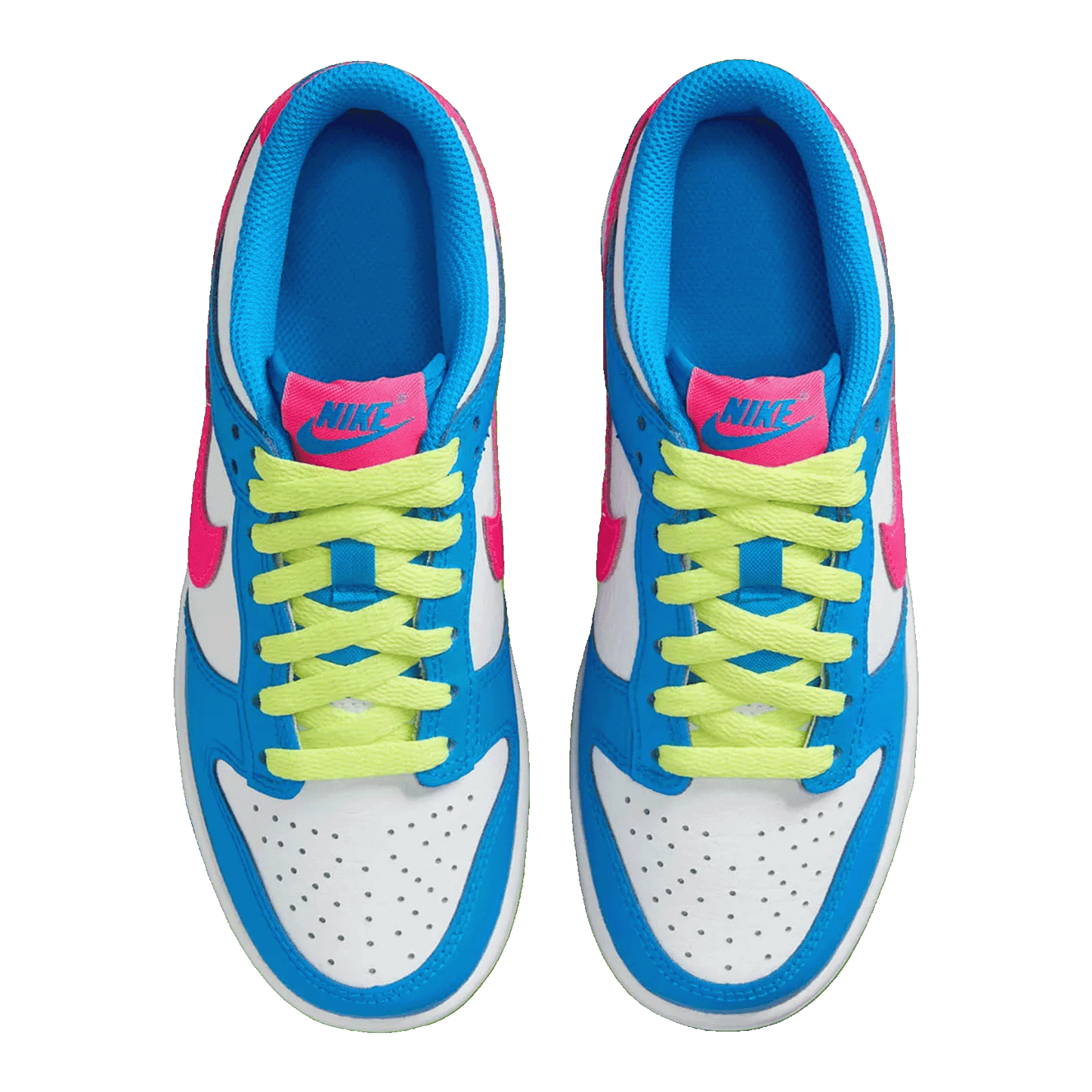 Nike Dunk Low Photo Blue White Light Lemon Twist Hyper Pink (GS) IB7747-406
