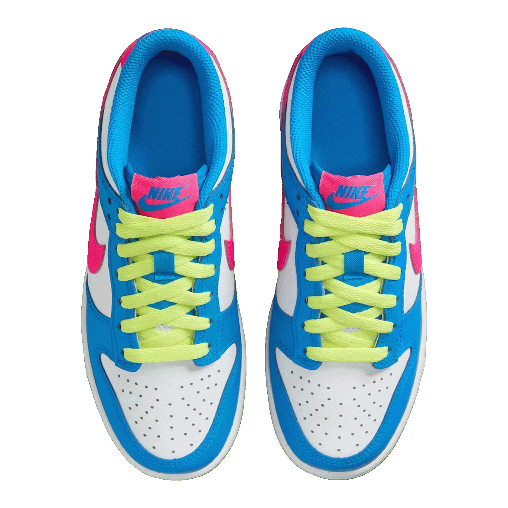 Nike Dunk Low Photo Blue White Light Lemon Twist Hyper Pink (GS) IB7747-406
