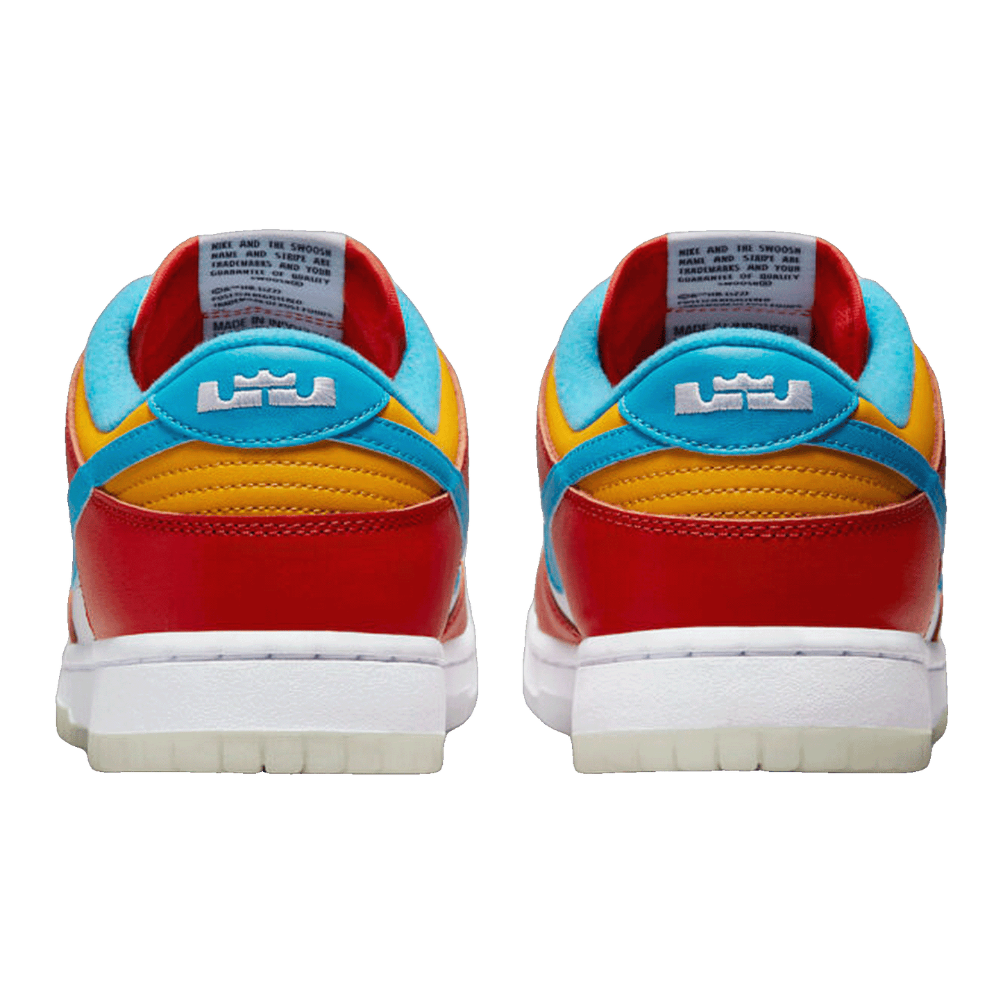 Nike Dunk Low QS LeBron James Fruity Pebbles Back DH8009-600