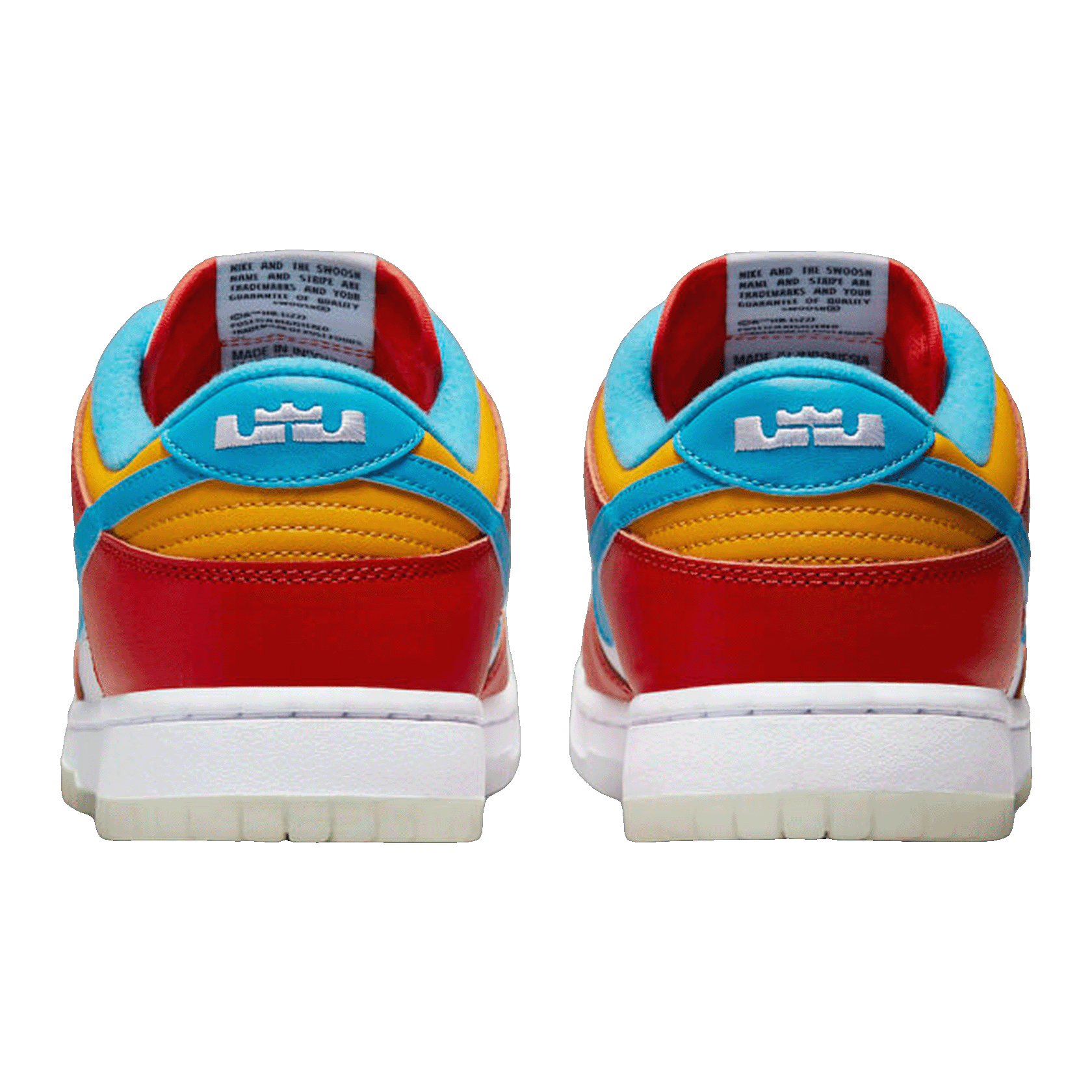 Nike Dunk Low QS LeBron James Fruity Pebbles Back DH8009-600