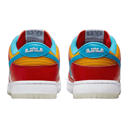 Nike Dunk Low QS LeBron James Fruity Pebbles Back DH8009-600
