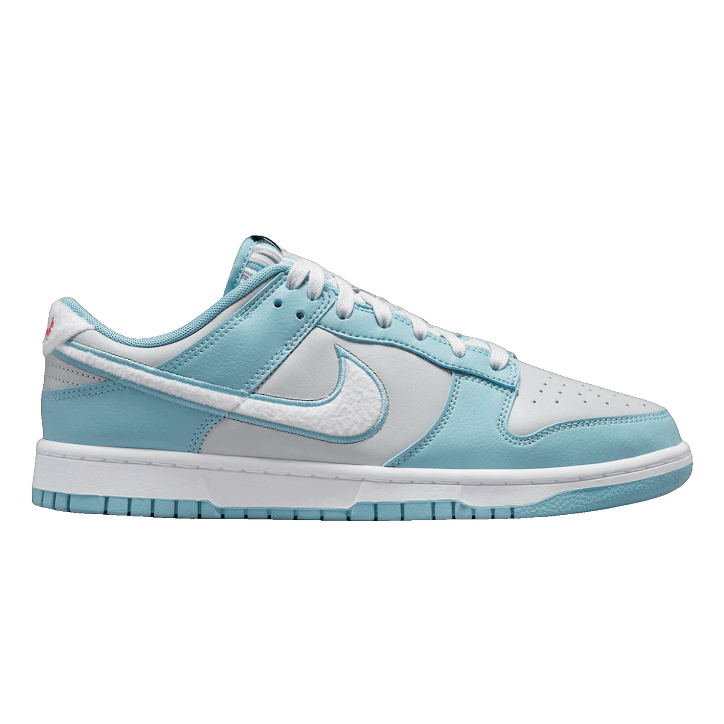 Nike Dunk Low Retro Fleece Swoosh Worn Blue FB1871-011