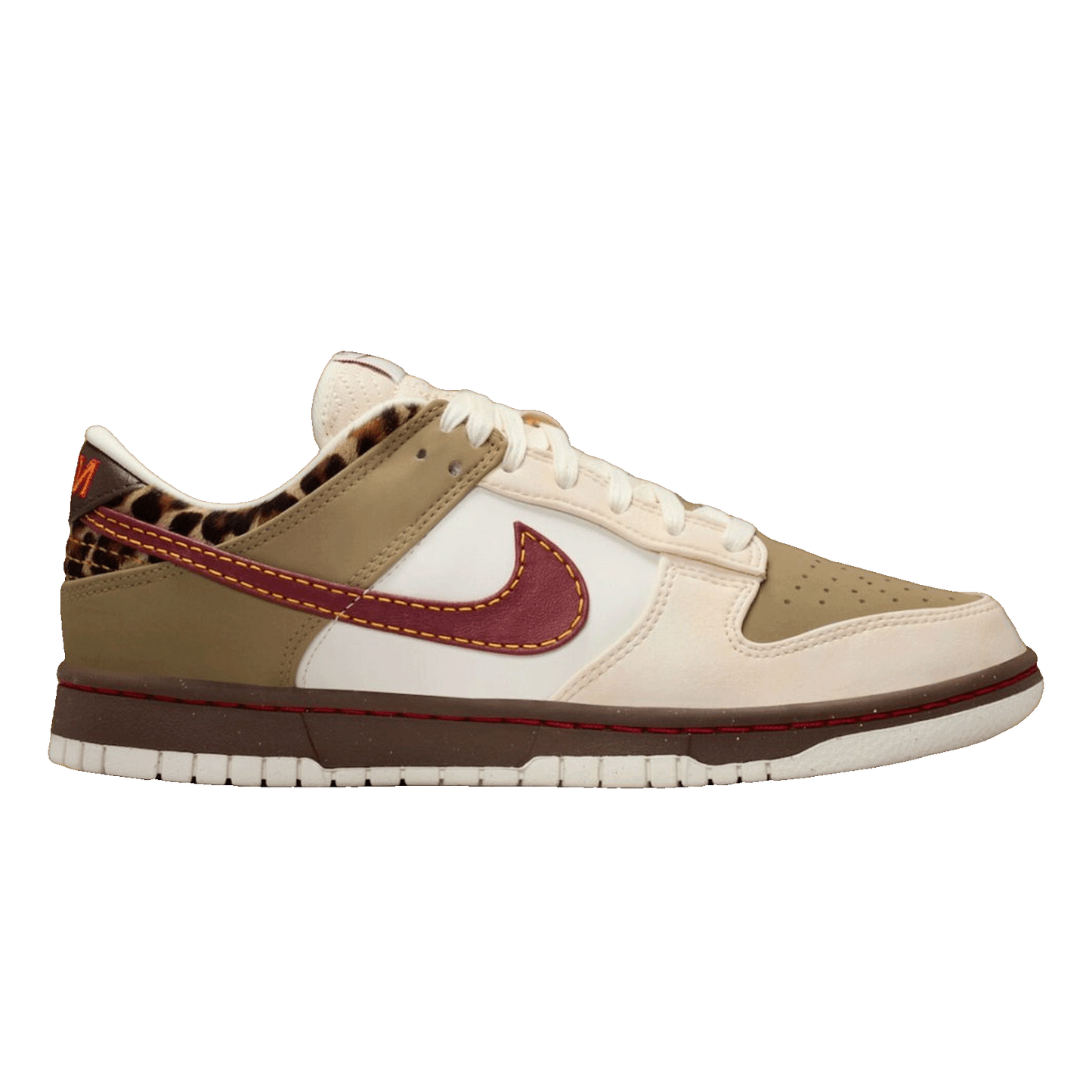 Nike Dunk Low Retro Khaki Team Red Pearl White (W) IM6687-262