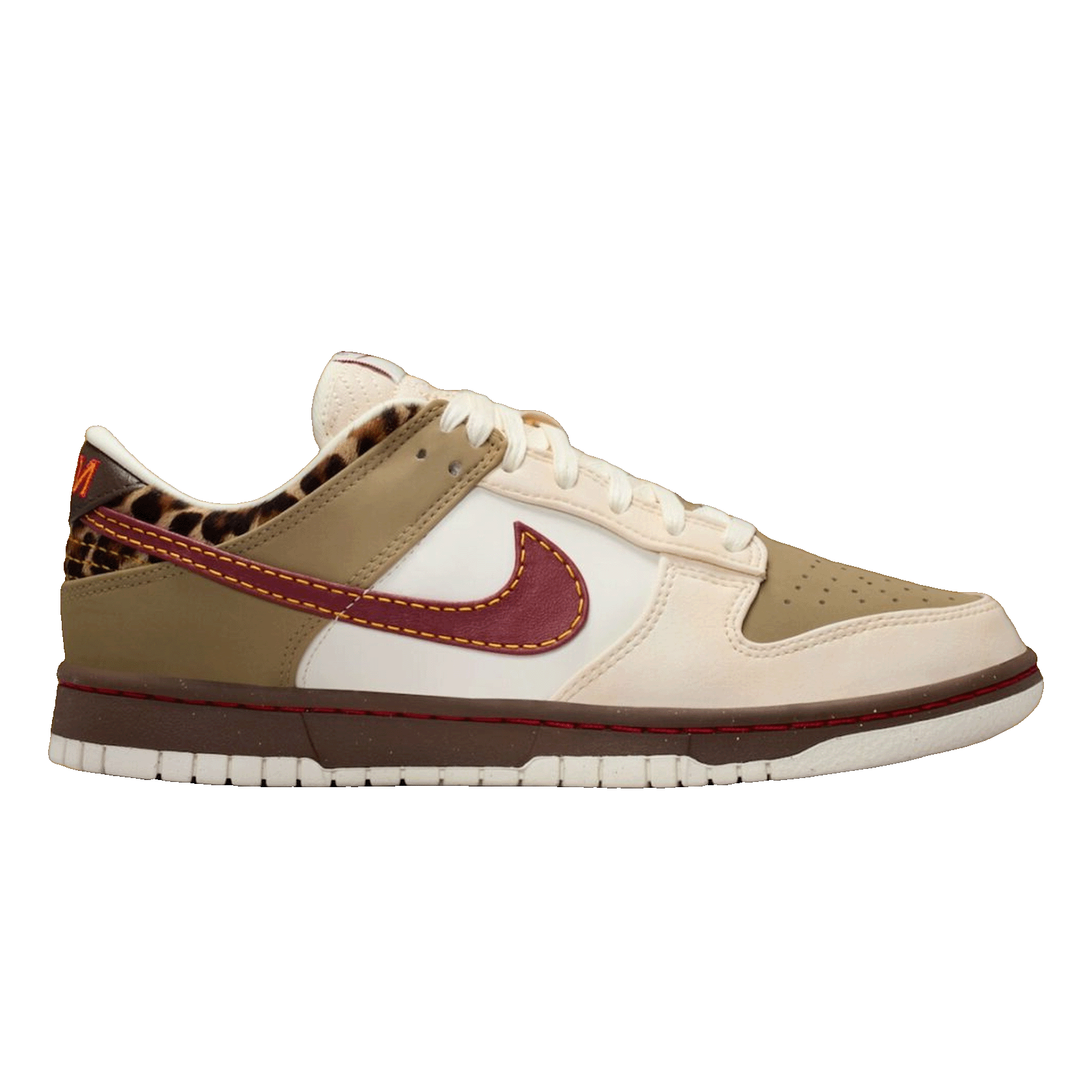 Nike Dunk Low Retro Khaki Team Red Pearl White (W) IM6687-262