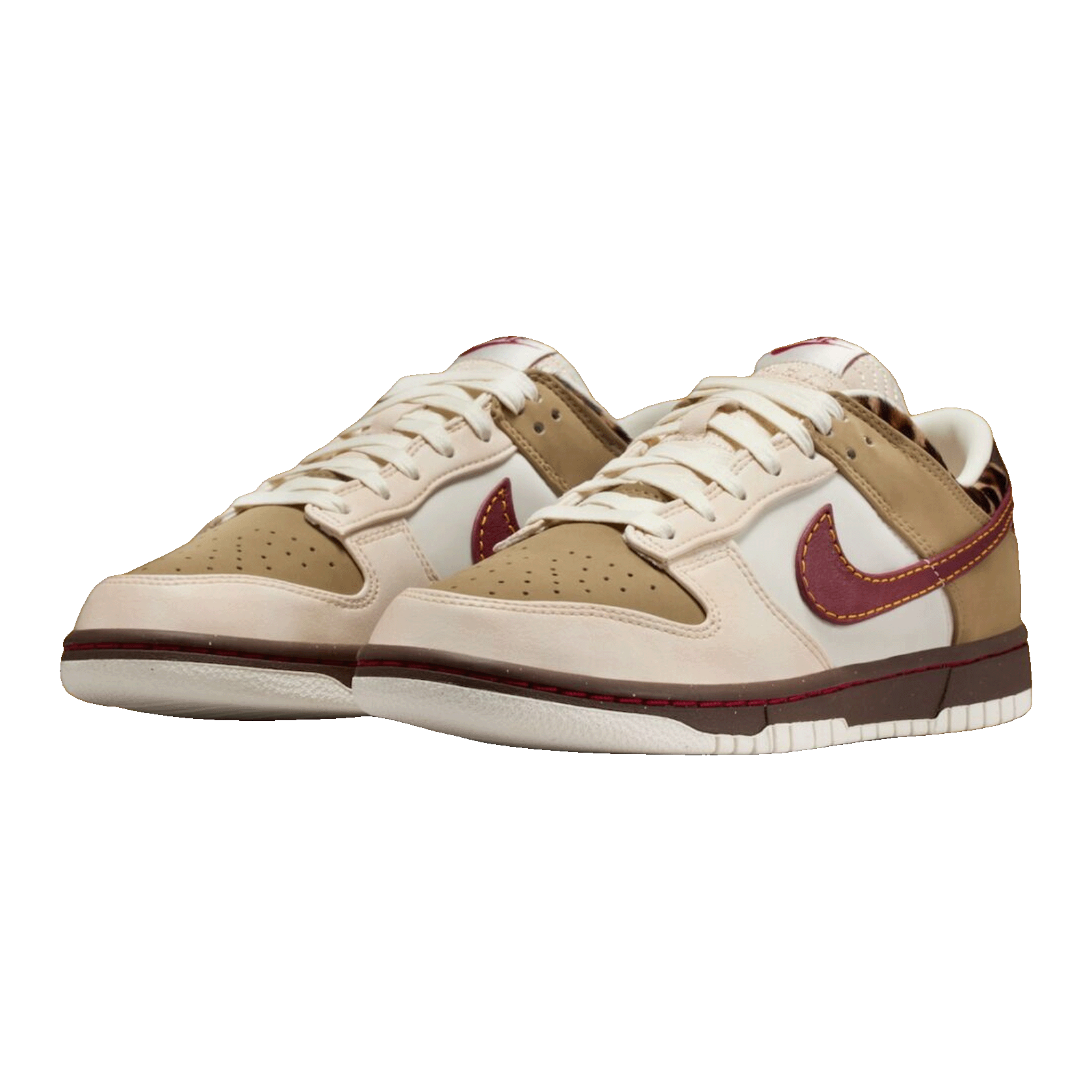 Nike Dunk Low Retro Khaki Team Red Pearl White (W) IM6687-262