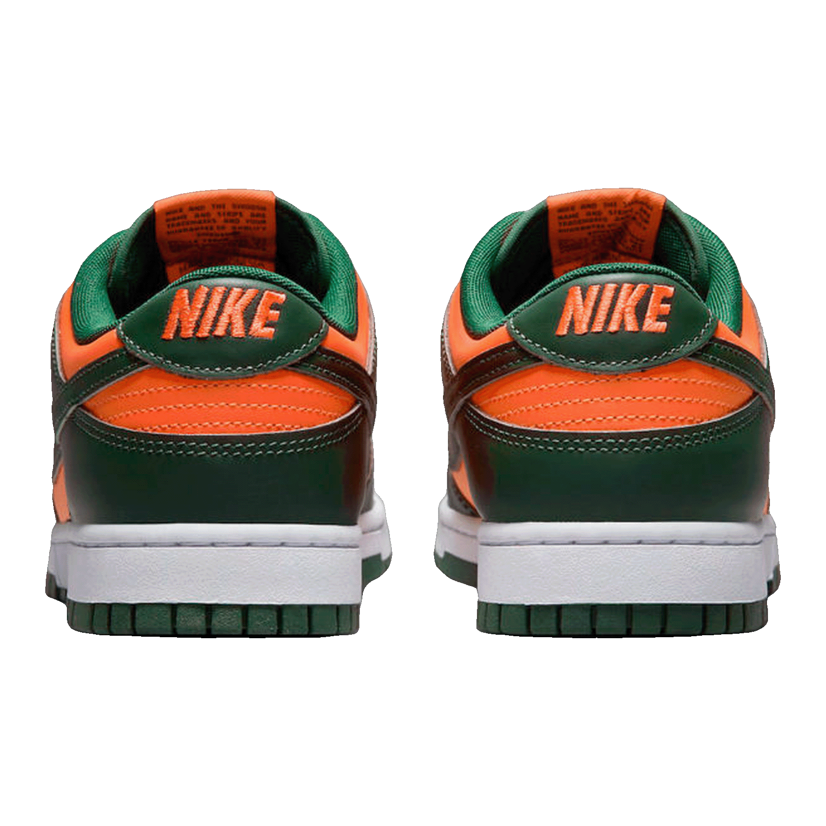 Nike Dunk Low Retro Miami Hurricanes Back DD1391-300