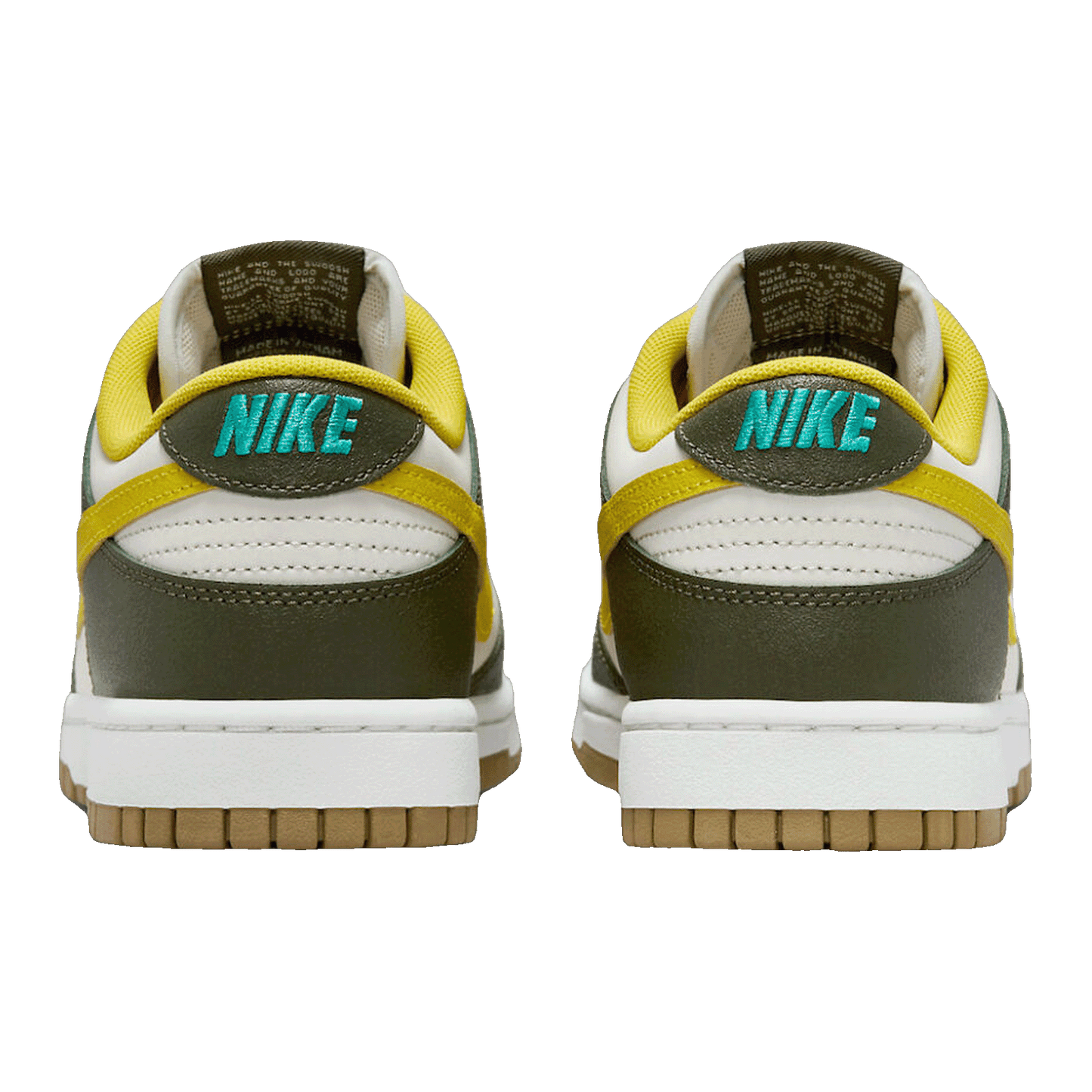 Nike Dunk Low Retro Premium Cargo Khaki Vivid Sulfur Back FV3629-371