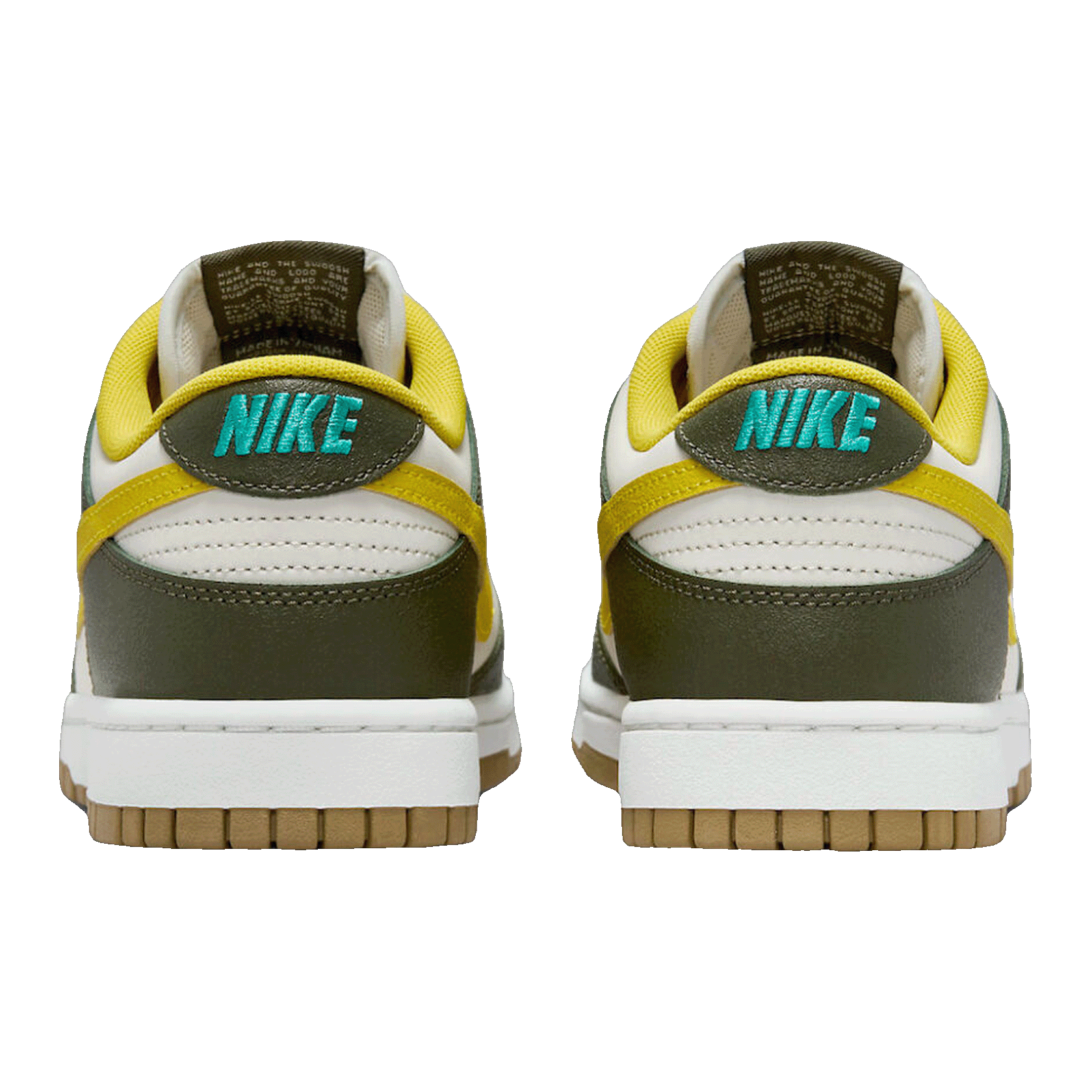Nike Dunk Low Retro Premium Cargo Khaki Vivid Sulfur Back FV3629-371