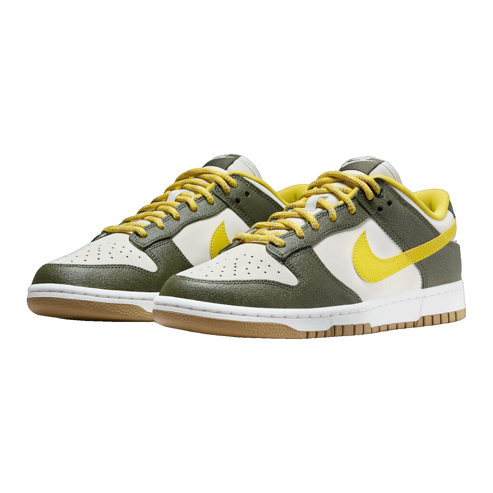 Nike Dunk Low Retro Premium Cargo Khaki Vivid Sulfur Side FV3629-371