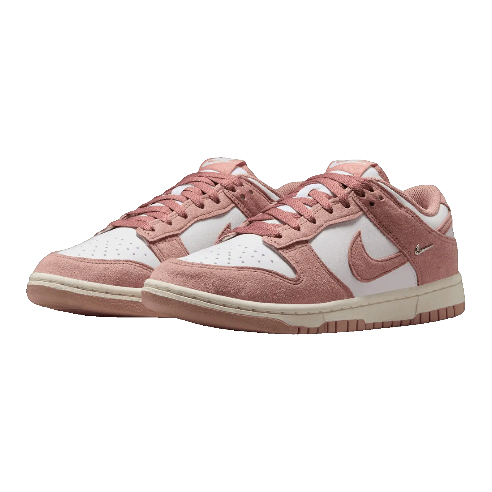 Nike Dunk Low Rose Whisper Gold Mini Swoosh (W) Side IB4417-102