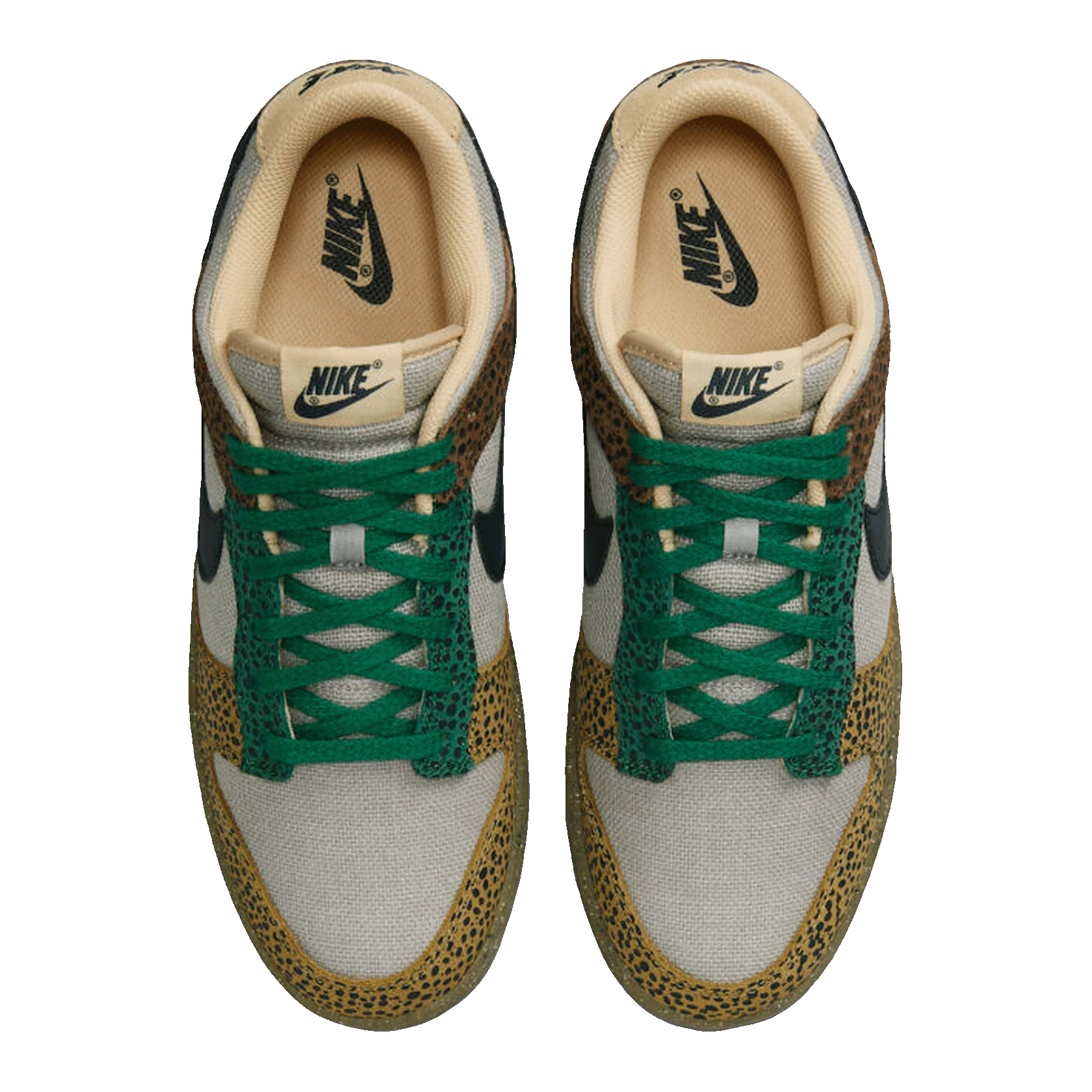 Nike Dunk Low Safari Golden Moss Oben DX2654-200
