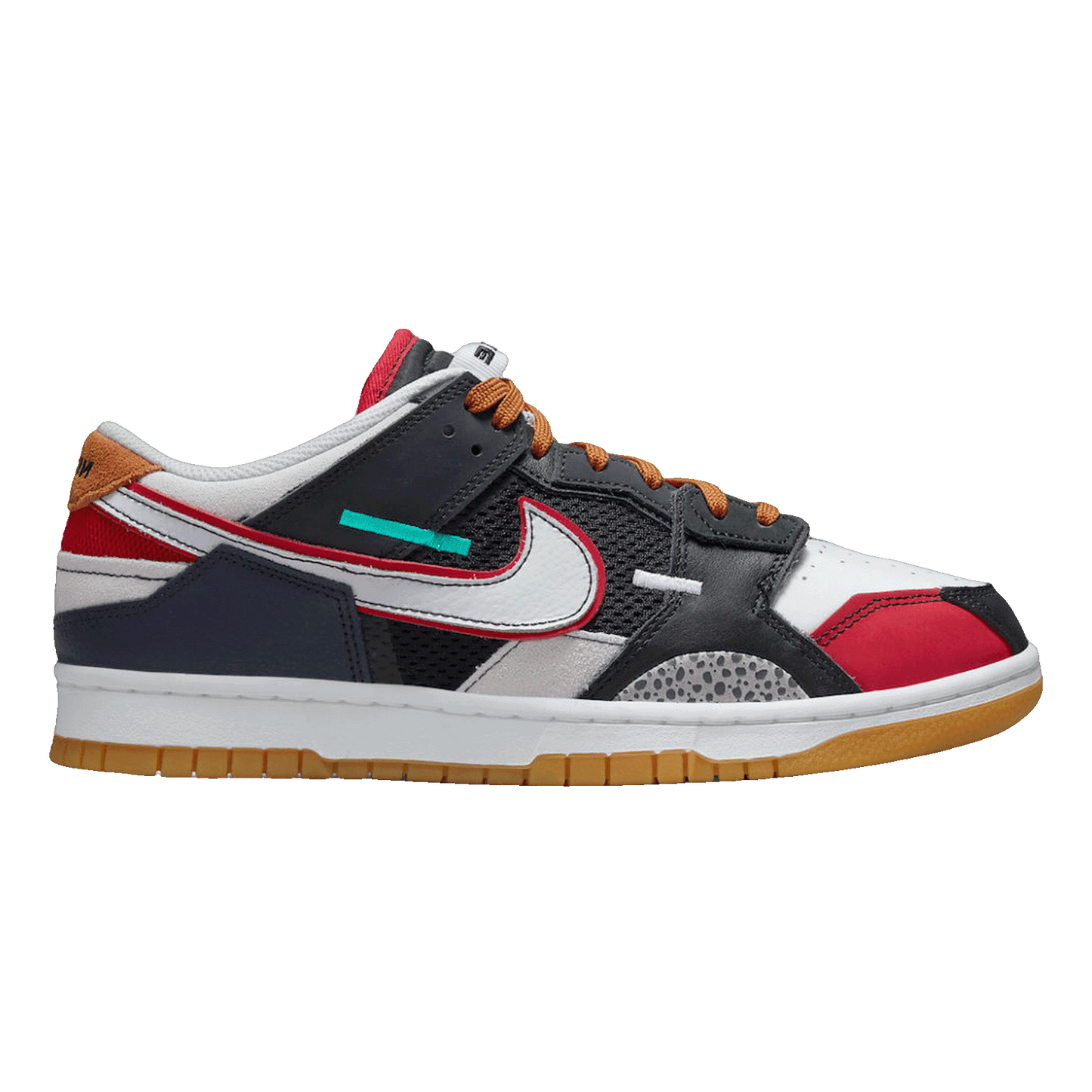 Nike Dunk Low Scrap Black Grey University Red DN1775-001