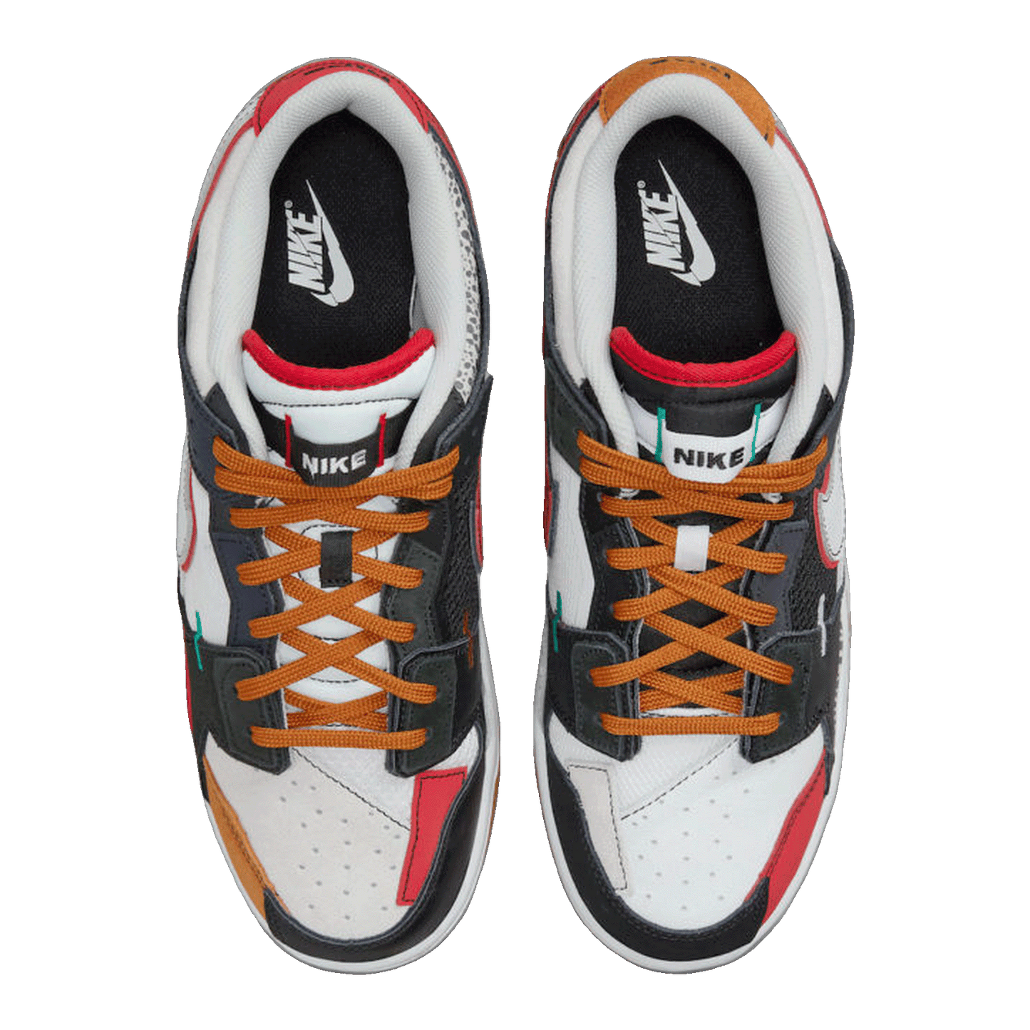 Nike Dunk Low Scrap Black Grey University Red DN1775-001