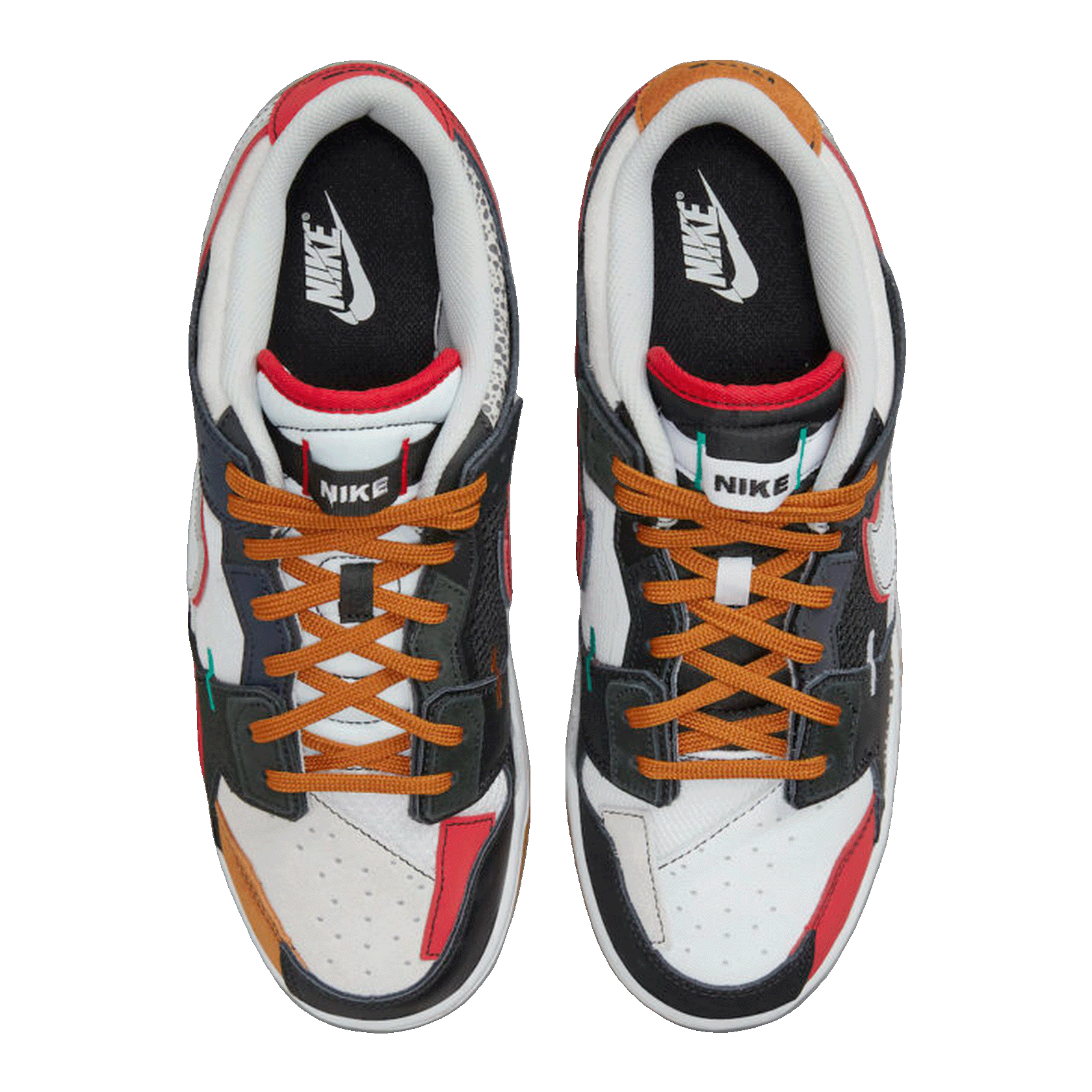 Nike Dunk Low Scrap Black Grey University Red DN1775-001