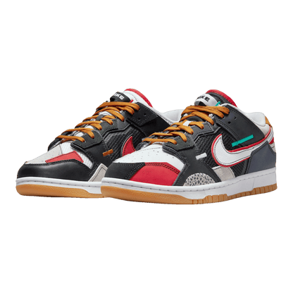 Nike Dunk Low Scrap Black Grey University Red DN1775-001