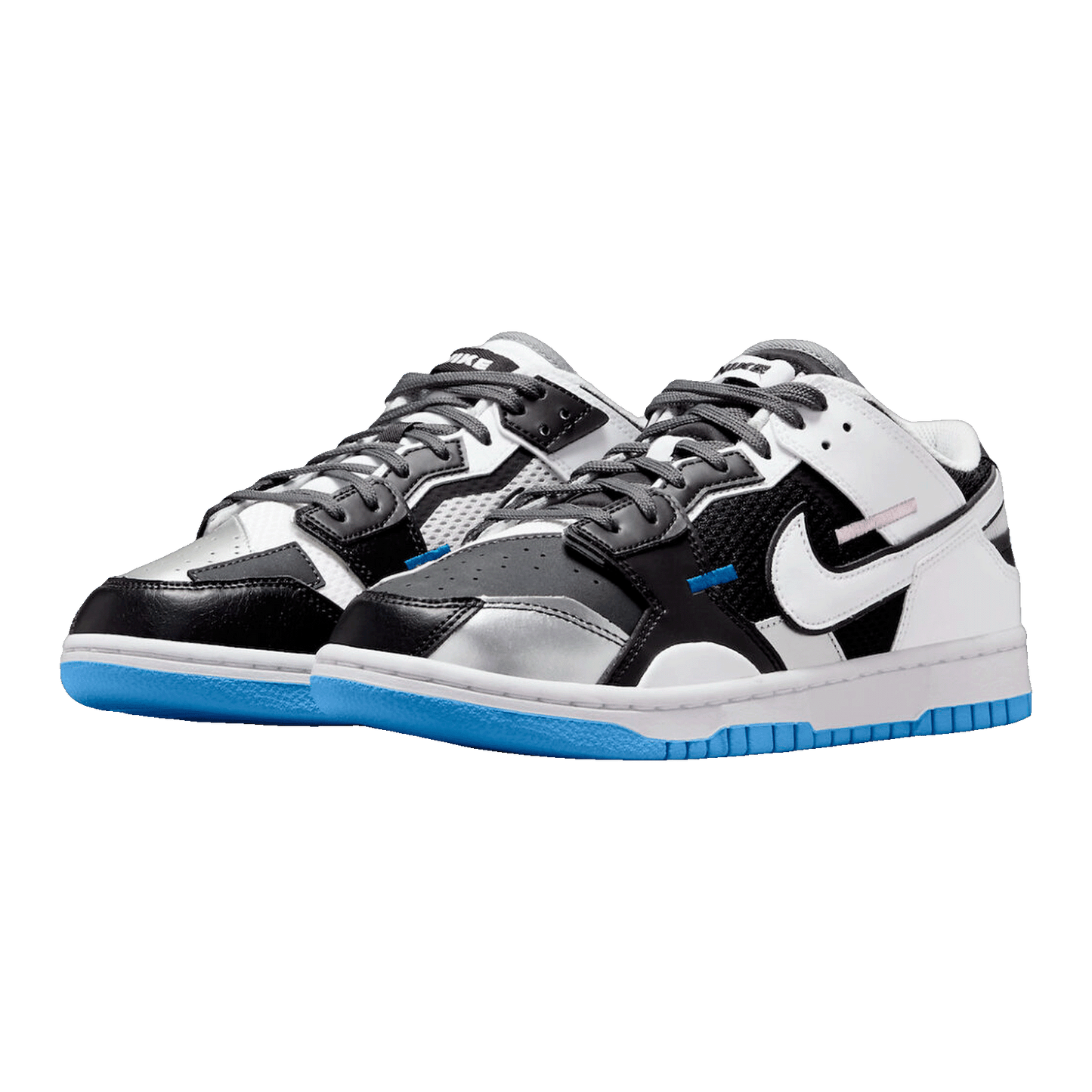 Nike Dunk Low Scrap Black Neutral Grey University Blue White DN5381-001