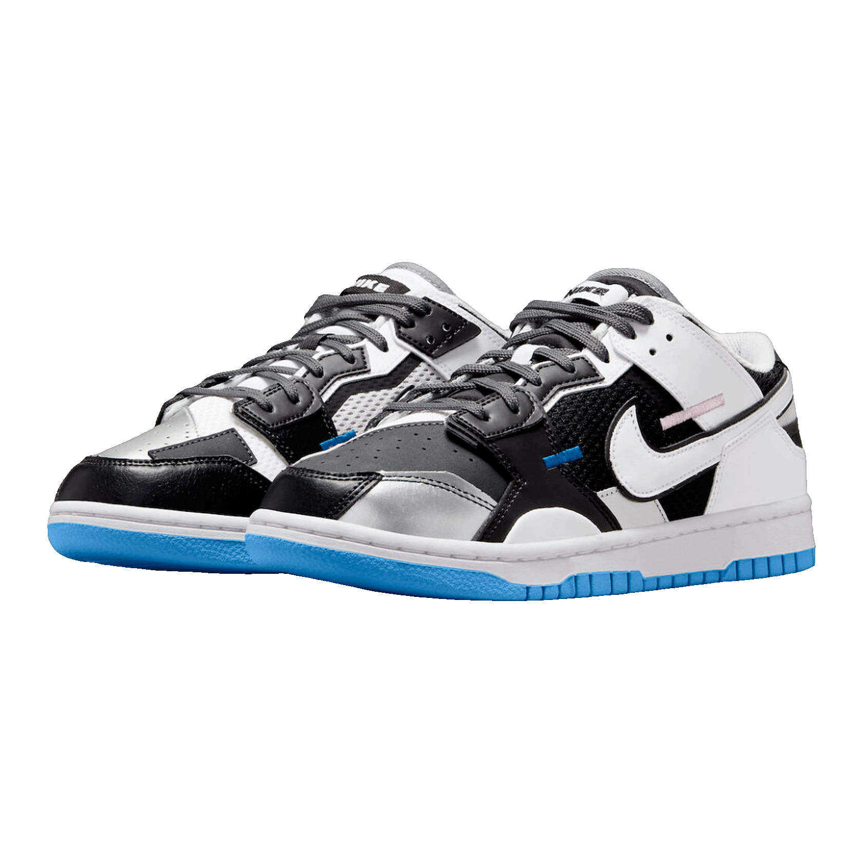 Nike Dunk Low Scrap Black Neutral Grey University Blue White DN5381-001