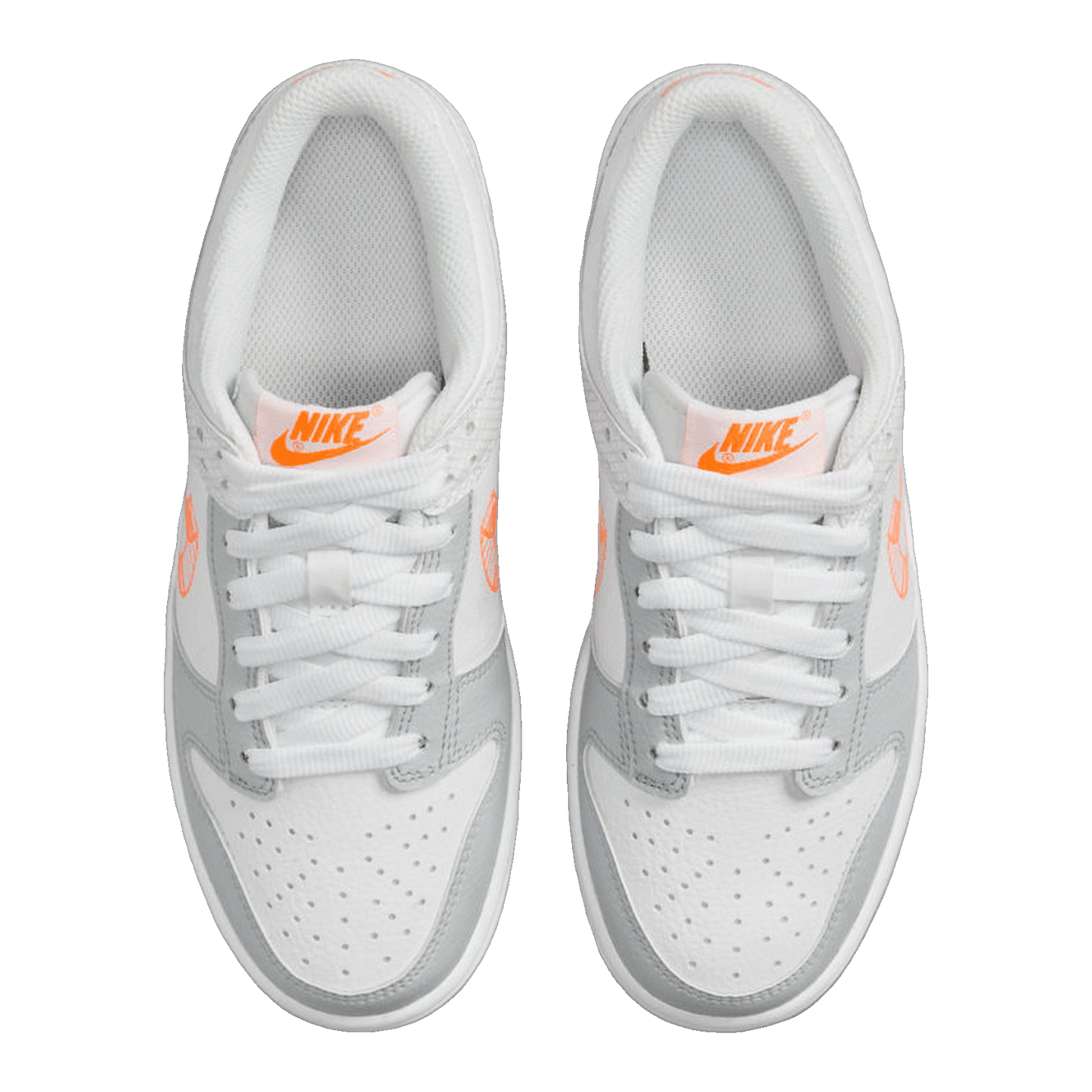 Nike Dunk Low SE 3D Swoosh Pure Platinum Total Orange (GS) DR0171-100