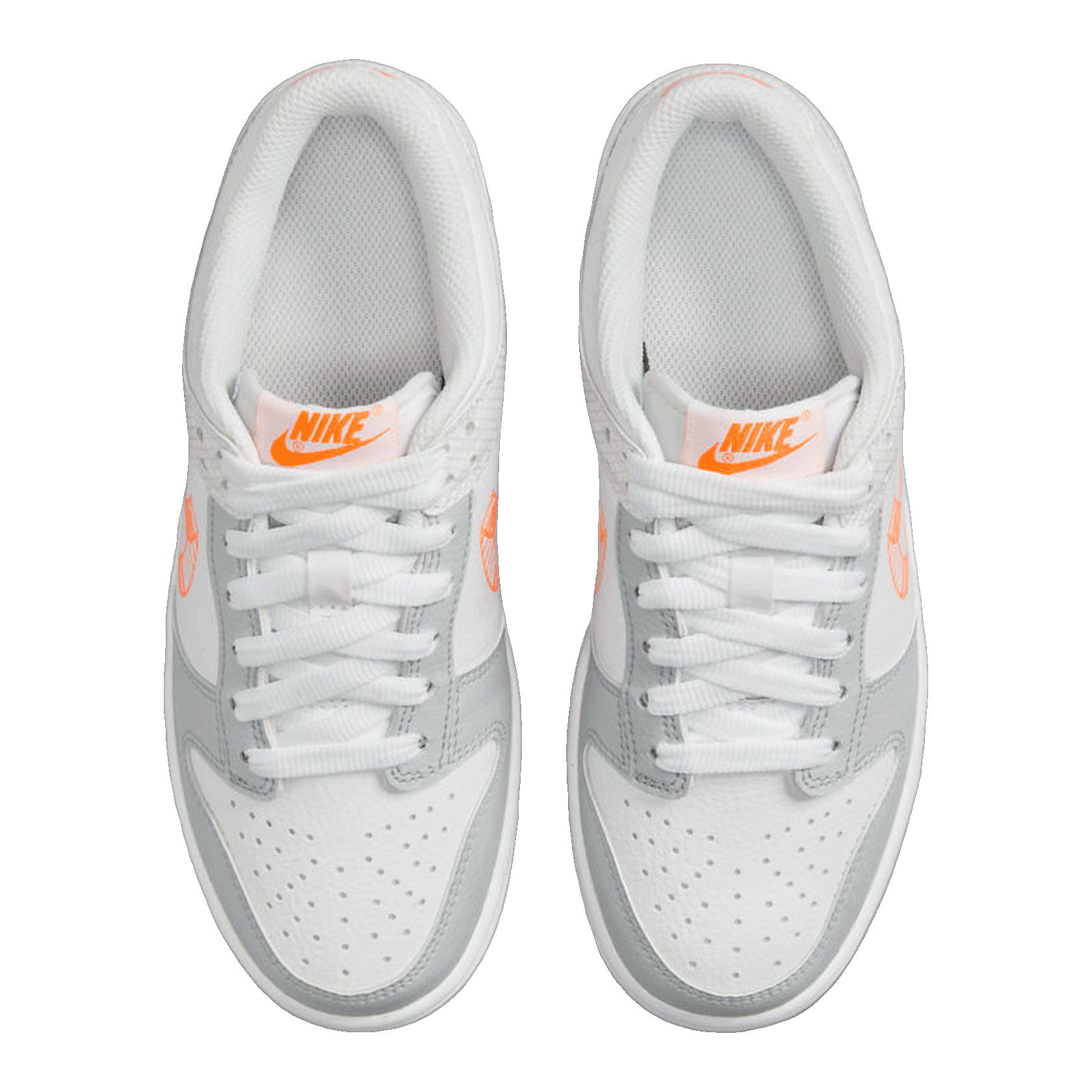Nike Dunk Low SE 3D Swoosh Pure Platinum Total Orange (GS) DR0171-100