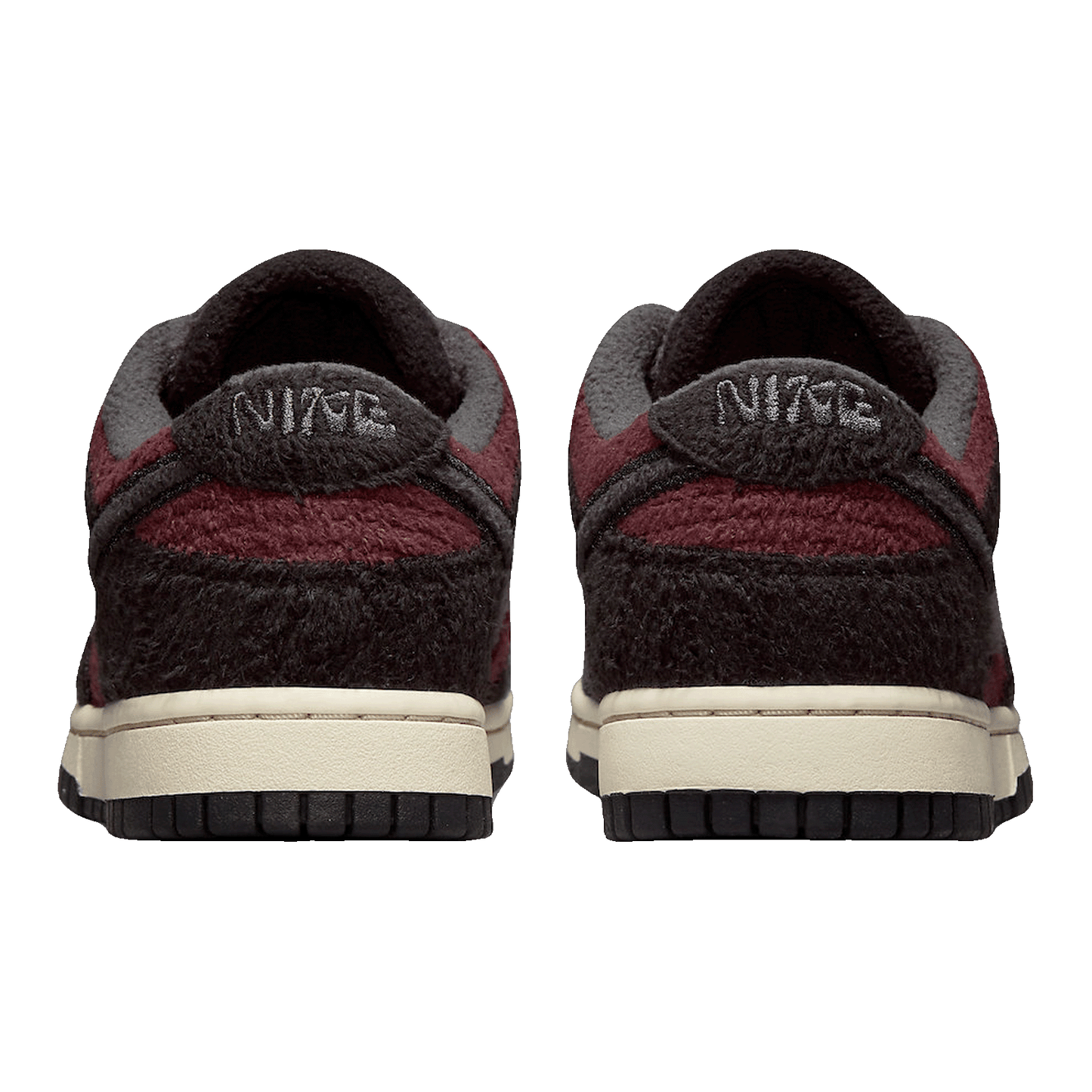 Nike Dunk Low SE Fleece Pack Burgundy Crush (W) Back DQ7579-600