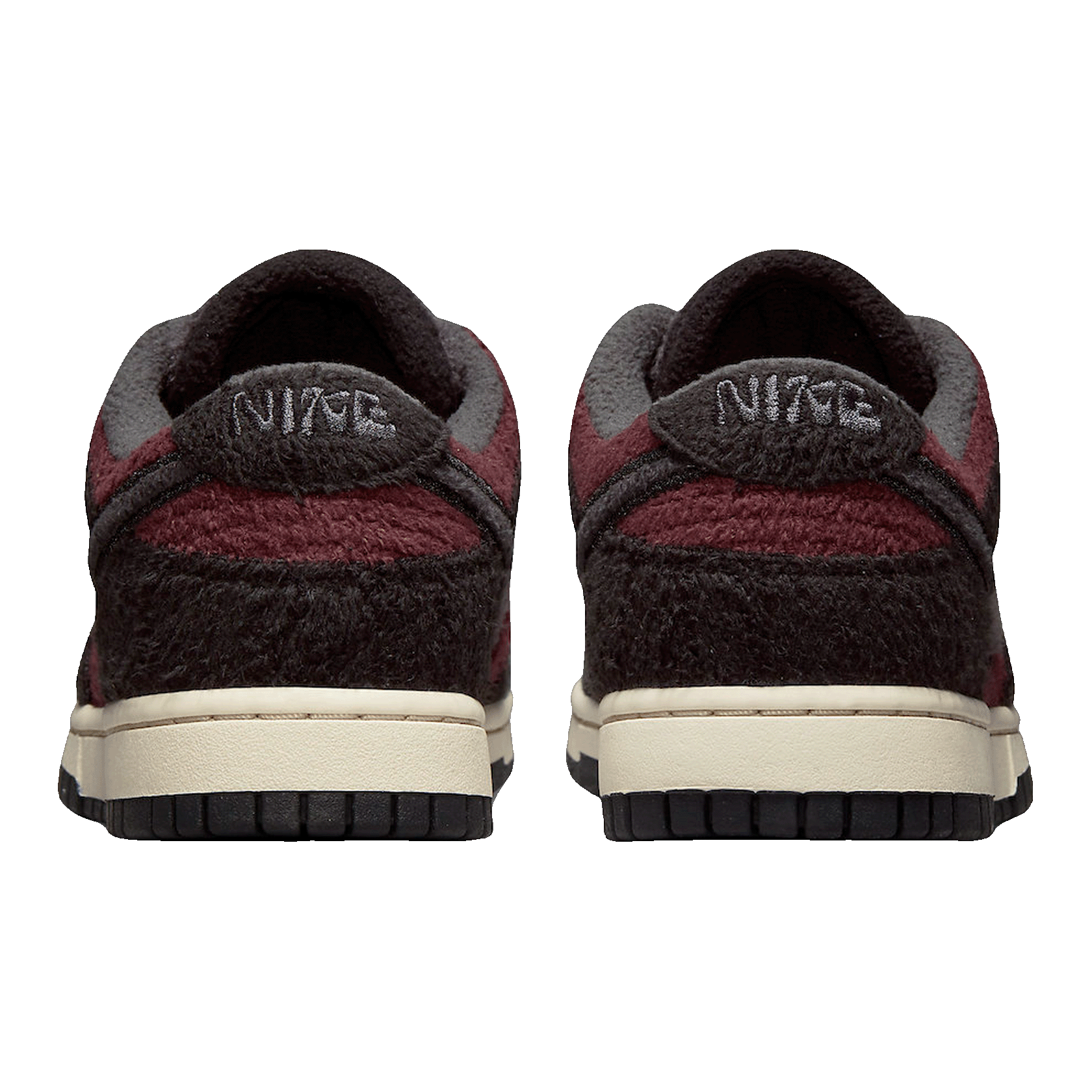 Nike Dunk Low SE Fleece Pack Burgundy Crush (W) Back DQ7579-600