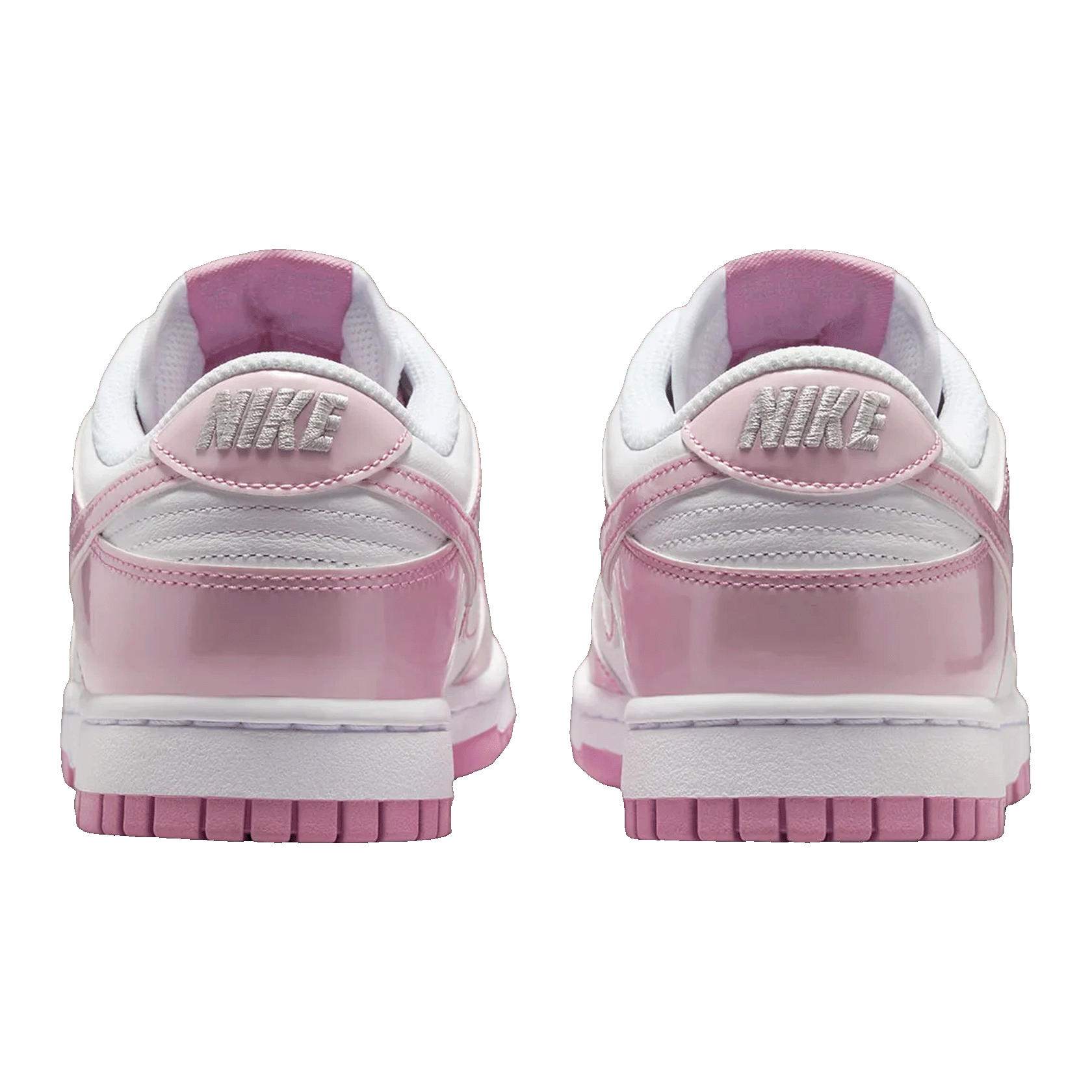 Nike Dunk Low SE Patent White Pink Rise (W) Back IV5104-100