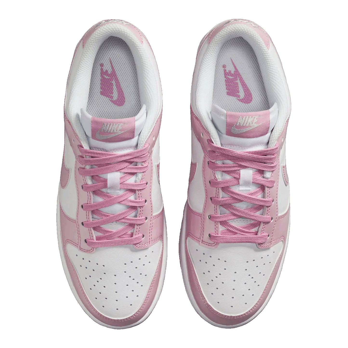 Nike Dunk Low SE Patent White Pink Rise (W) Oben IV5104-100