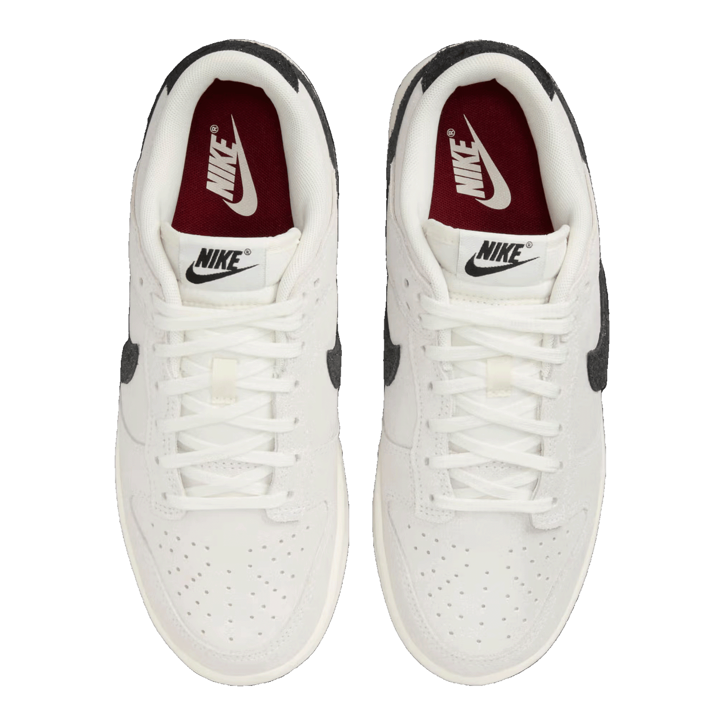 Nike Dunk Low SE White Black Team Red (W) HQ3502-100