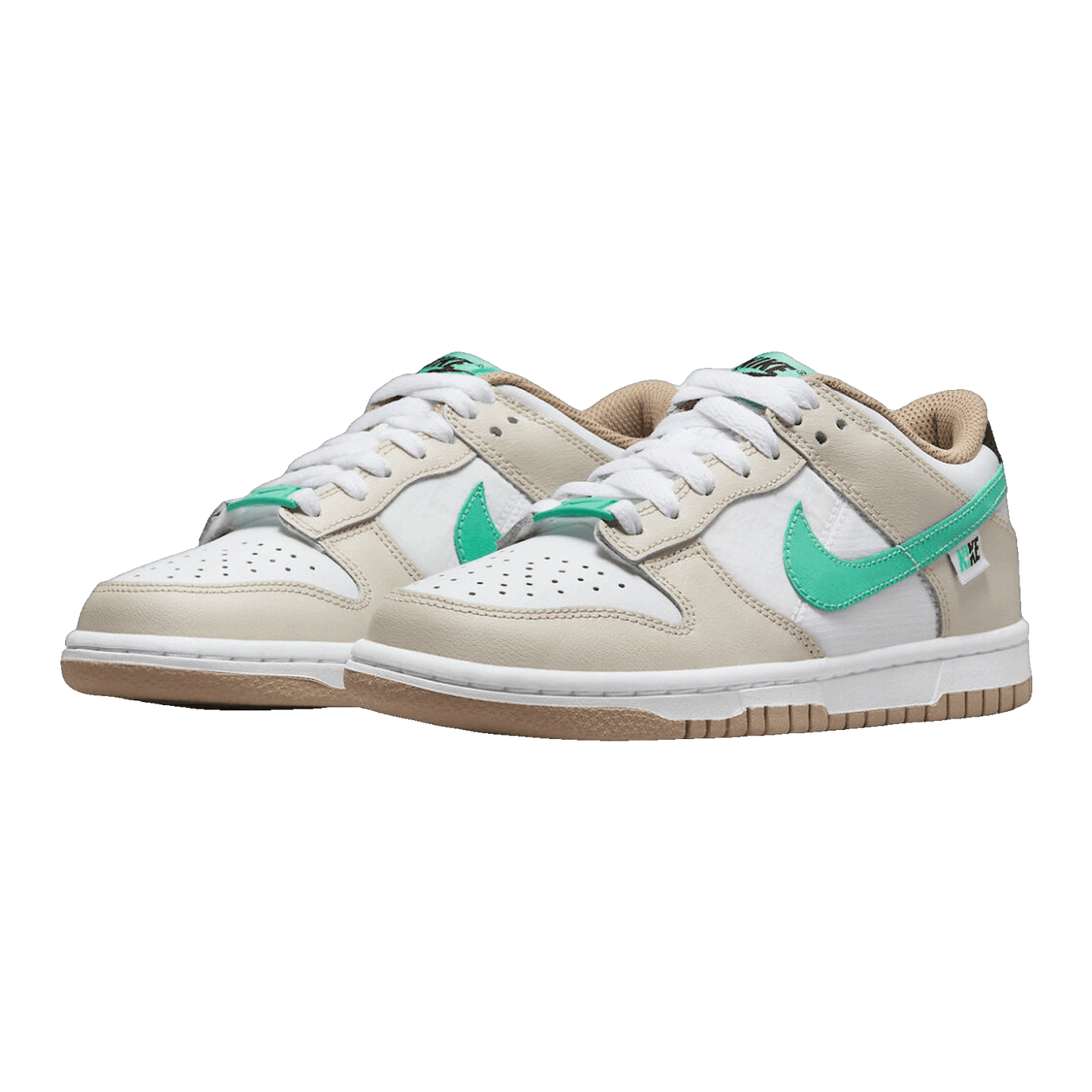 Nike Dunk Low Split Seam White Tan Mint (GS) DX6063-131