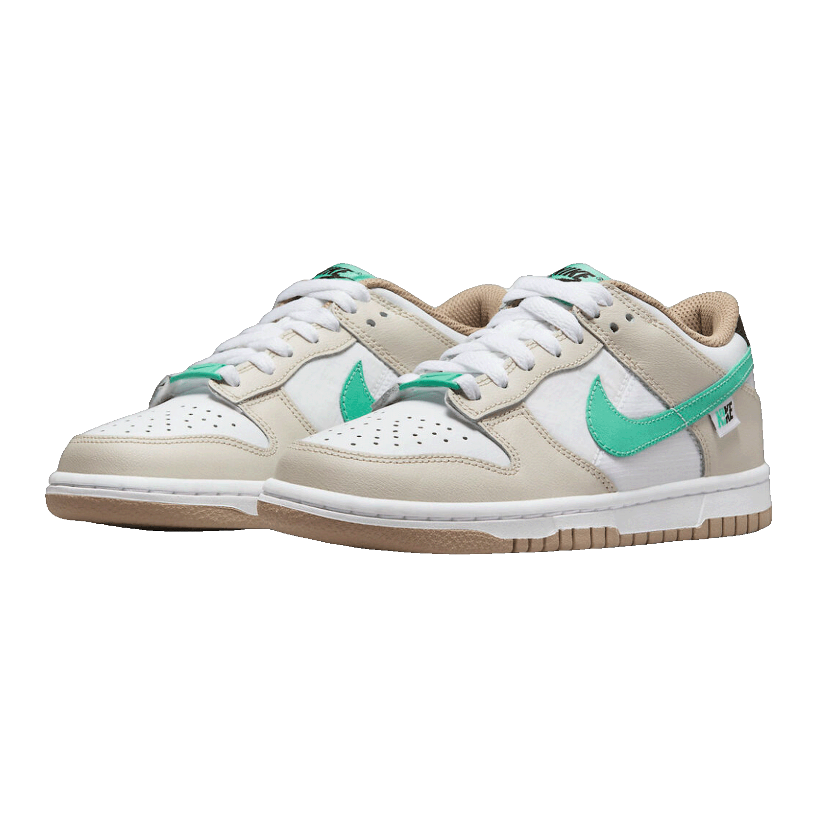 Nike Dunk Low Split Seam White Tan Mint (GS) DX6063-131