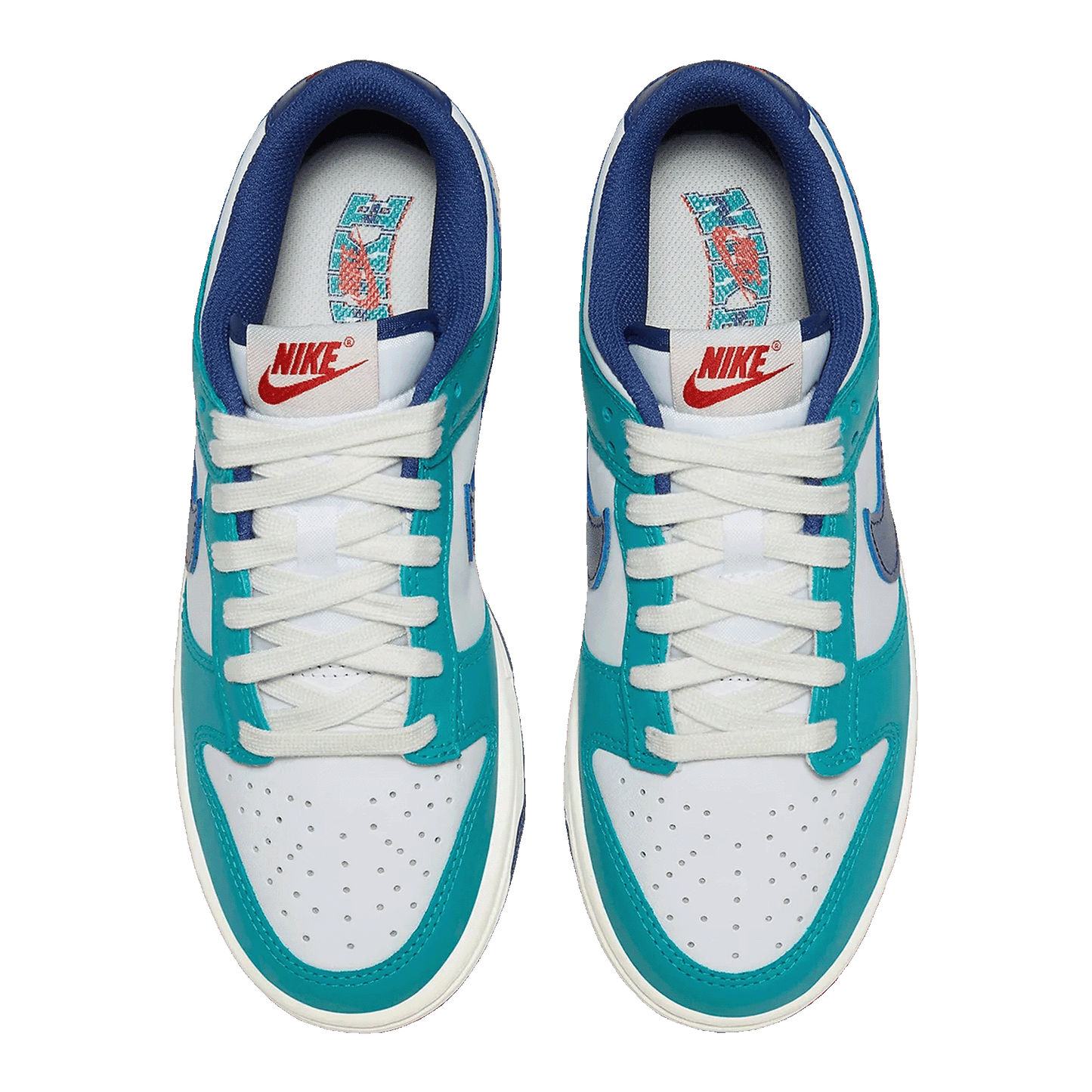 Nike Dunk Low Teal Nebula Deep Royal (W) Oben FQ6870-141