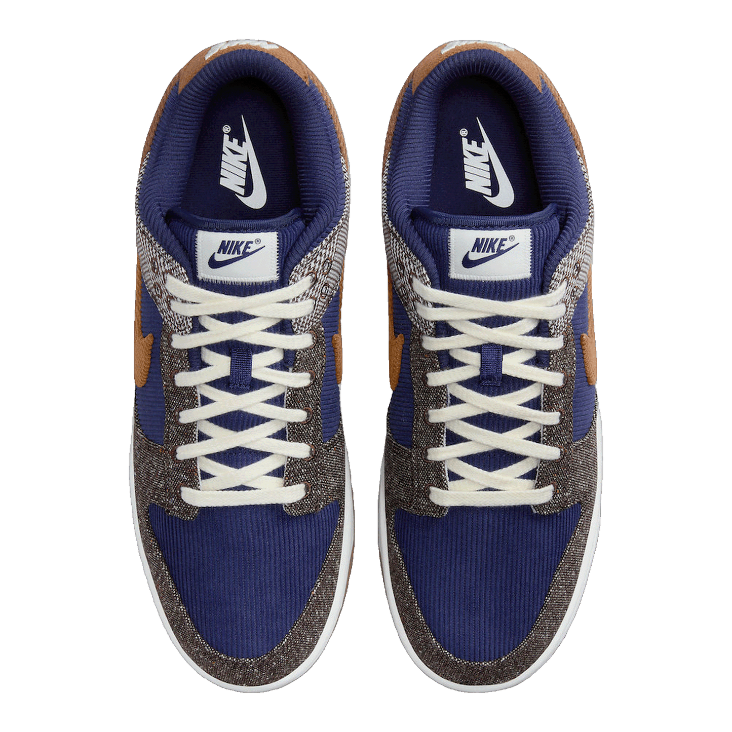 Nike Dunk Low Tweed Midnight Navy Corduroy Oben FQ8746-410