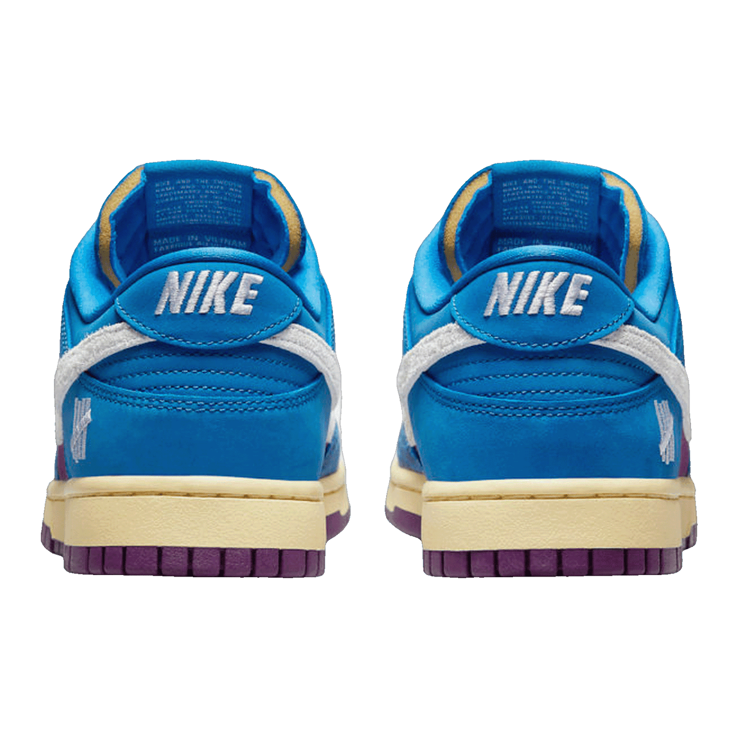 Nike Dunk Low Undefeated 5 On It Dunk vs. AF1 Back DH6508-400