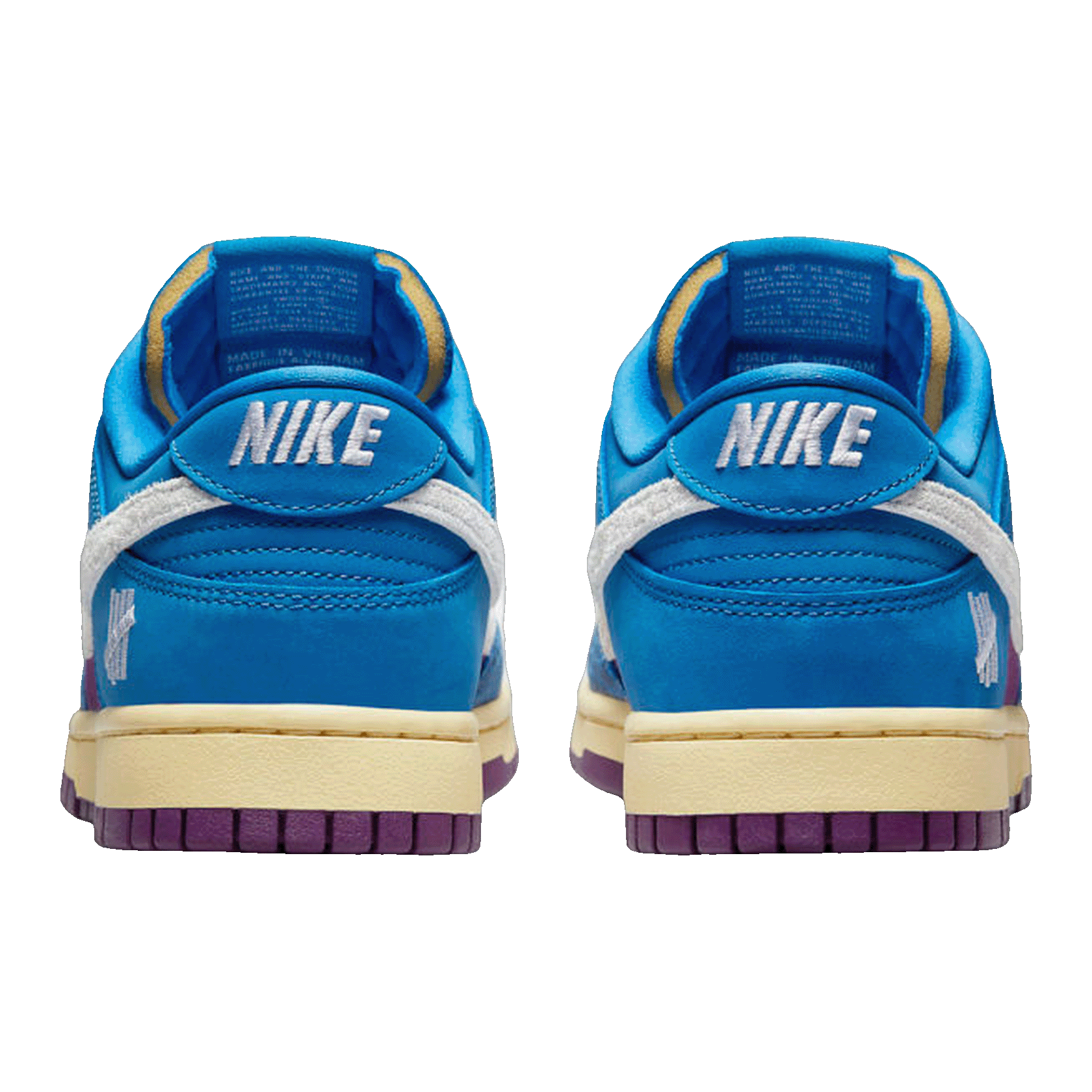 Nike Dunk Low Undefeated 5 On It Dunk vs. AF1 Back DH6508-400