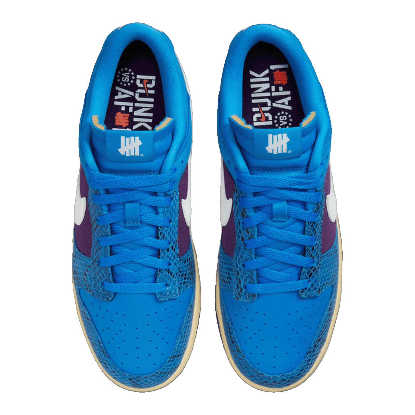 Nike Dunk Low Undefeated 5 On It Dunk vs. AF1 Oben DH6508-400