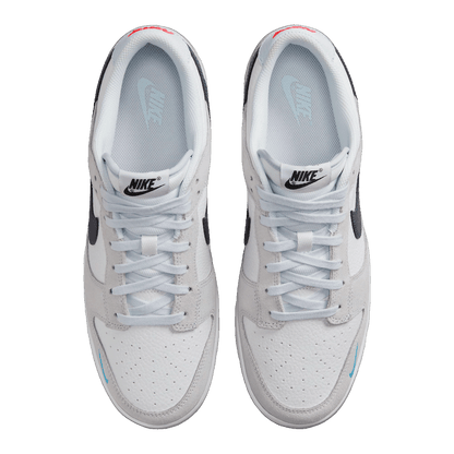 Nike Dunk Low White Grey Navy Aqua Mini Swoosh FJ4227-001