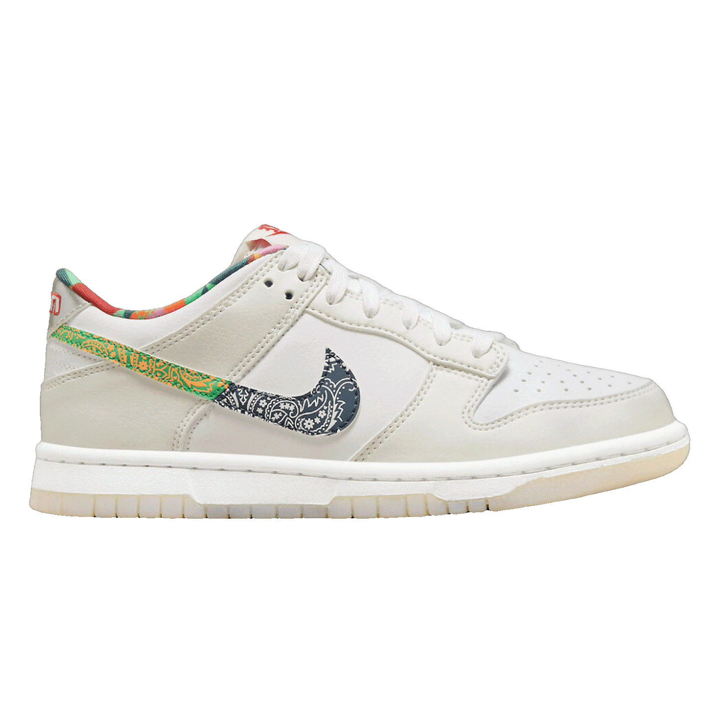 Nike Dunk Low White Multi-Color Paisley (GS) FN8913-141