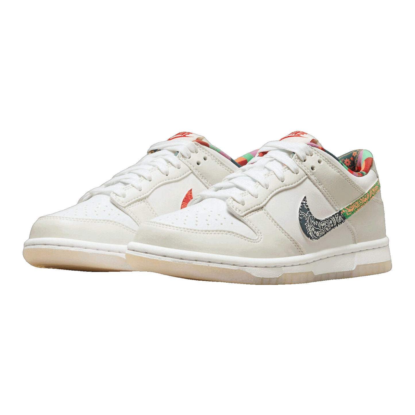Nike Dunk Low White Multi-Color Paisley (GS) FN8913-141