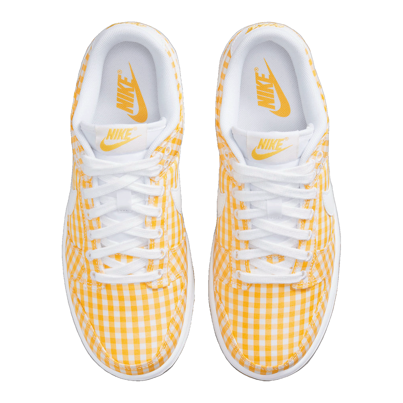 Nike Dunk Low Yellow Gingham (W) Oben