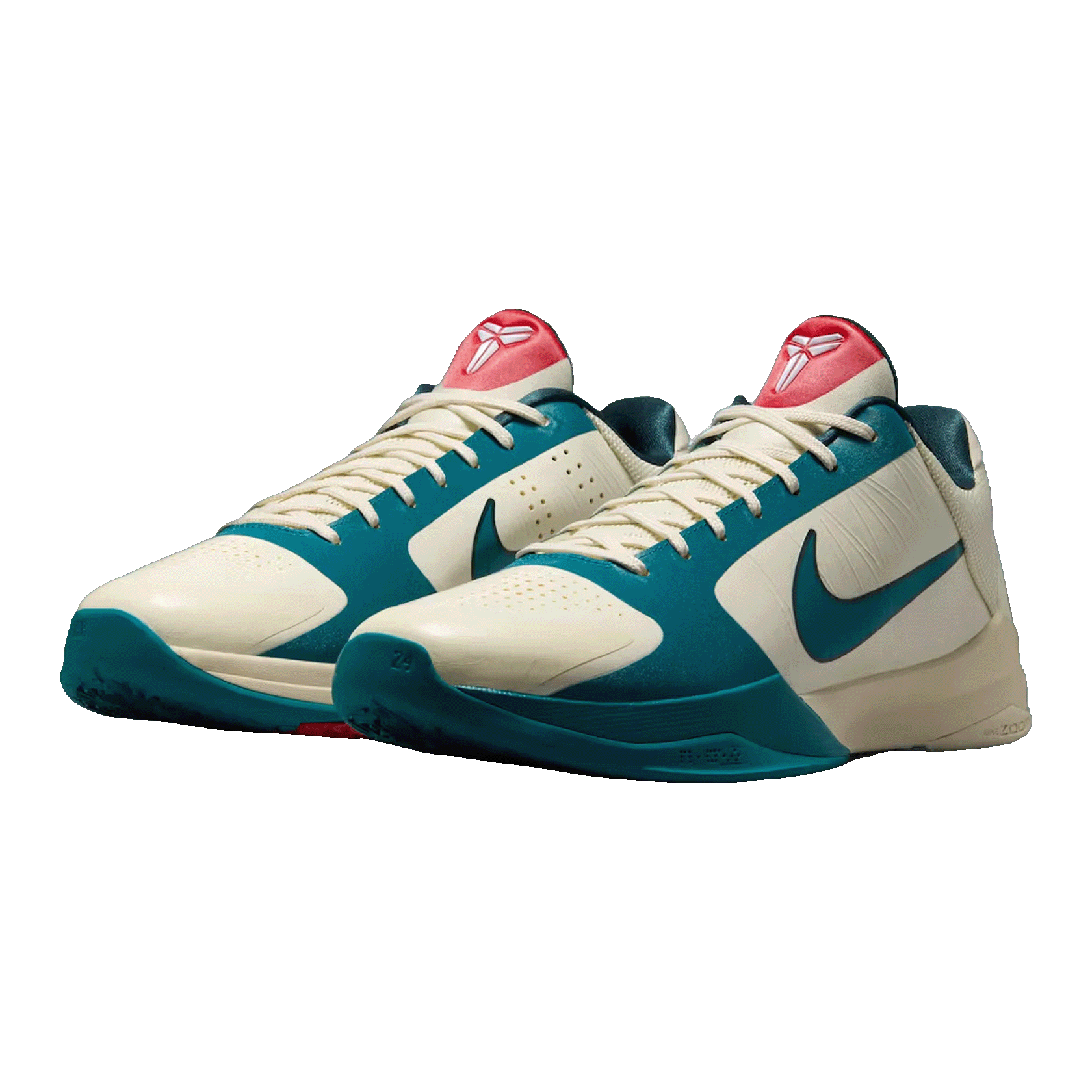 Nike Kobe 5 Protro Caitlin Clark Coconut Milk Spruce Side IZ1852-100
