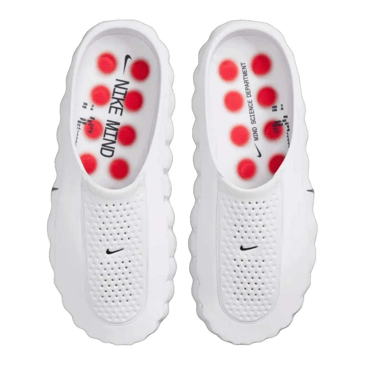 Nike Mind 001 Slide White Speed Red Oben HQ4307-101