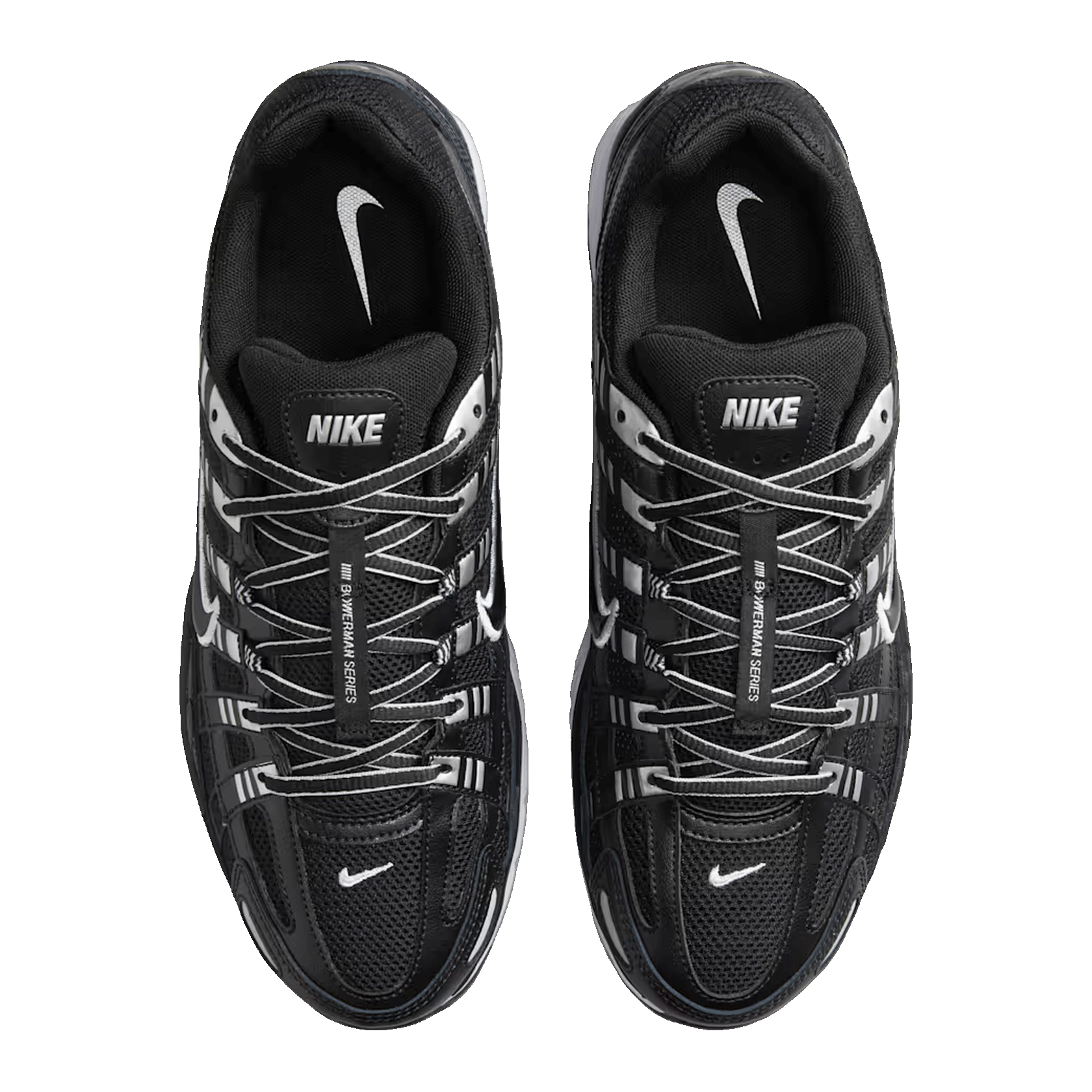 Nike P-6000 Black White Metallic Silver Oben CD6404-026
