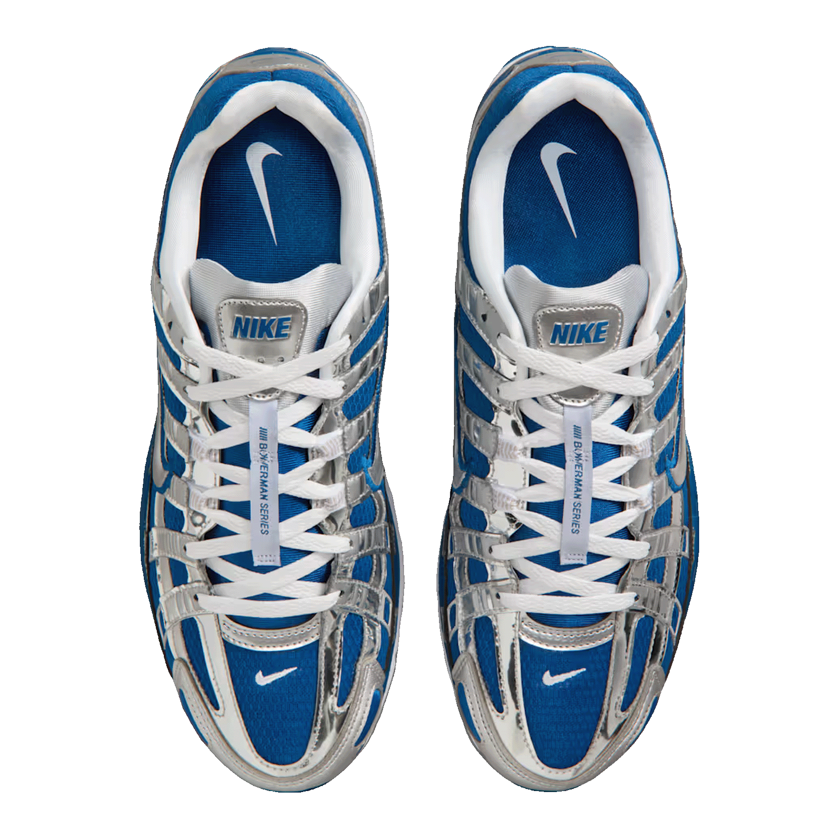 Nike P-6000 Court Blue Metallic Silver Oben IQ9390-476