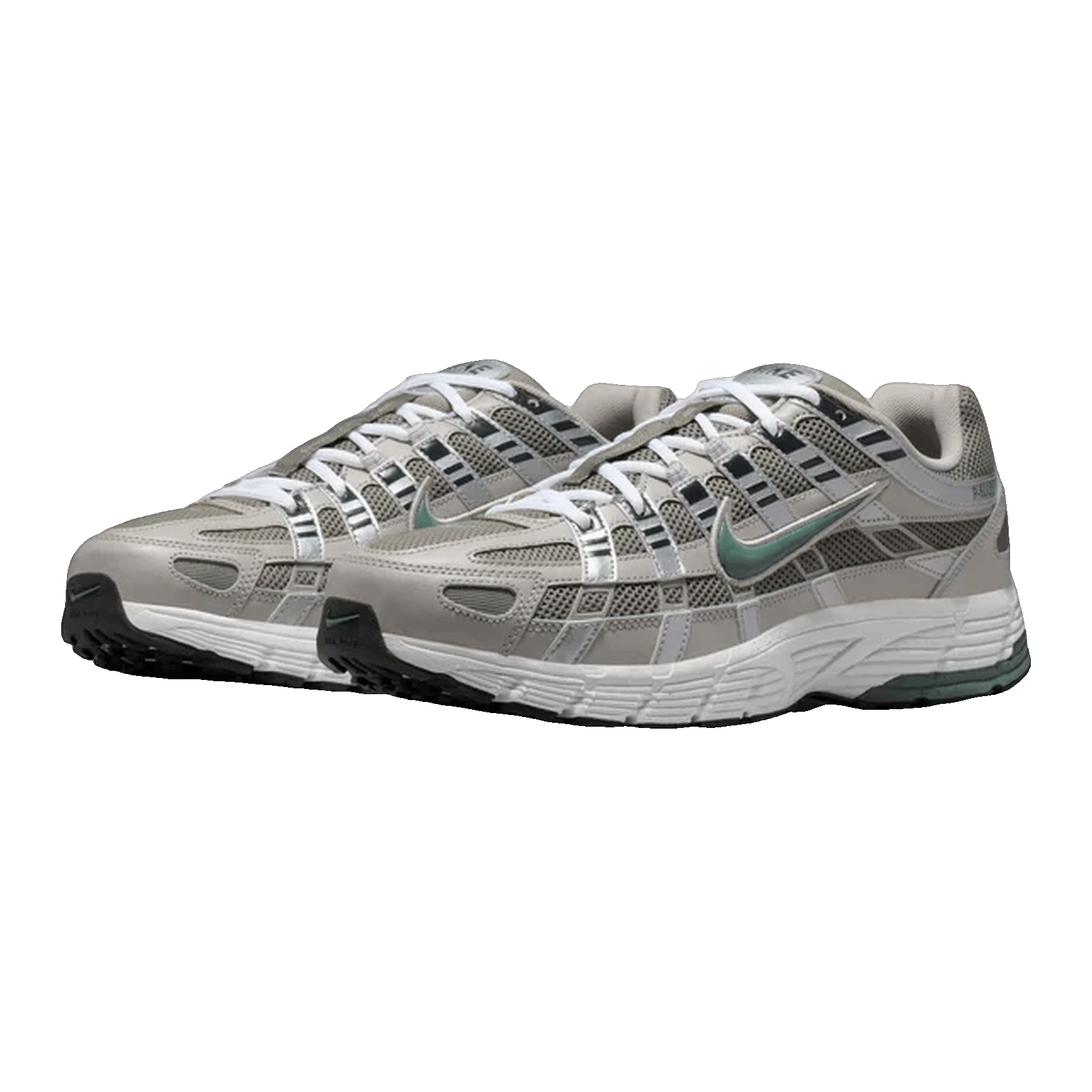 Nike P-6000 Cream Silver Clay Green Side CD6404-203